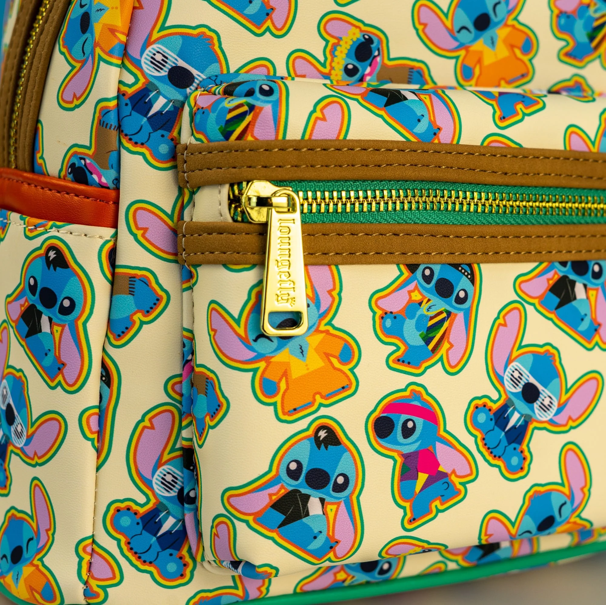 Loungefly x Disney Lilo and Stitch Retro Stitch AOP Mini Backpack - Image 3