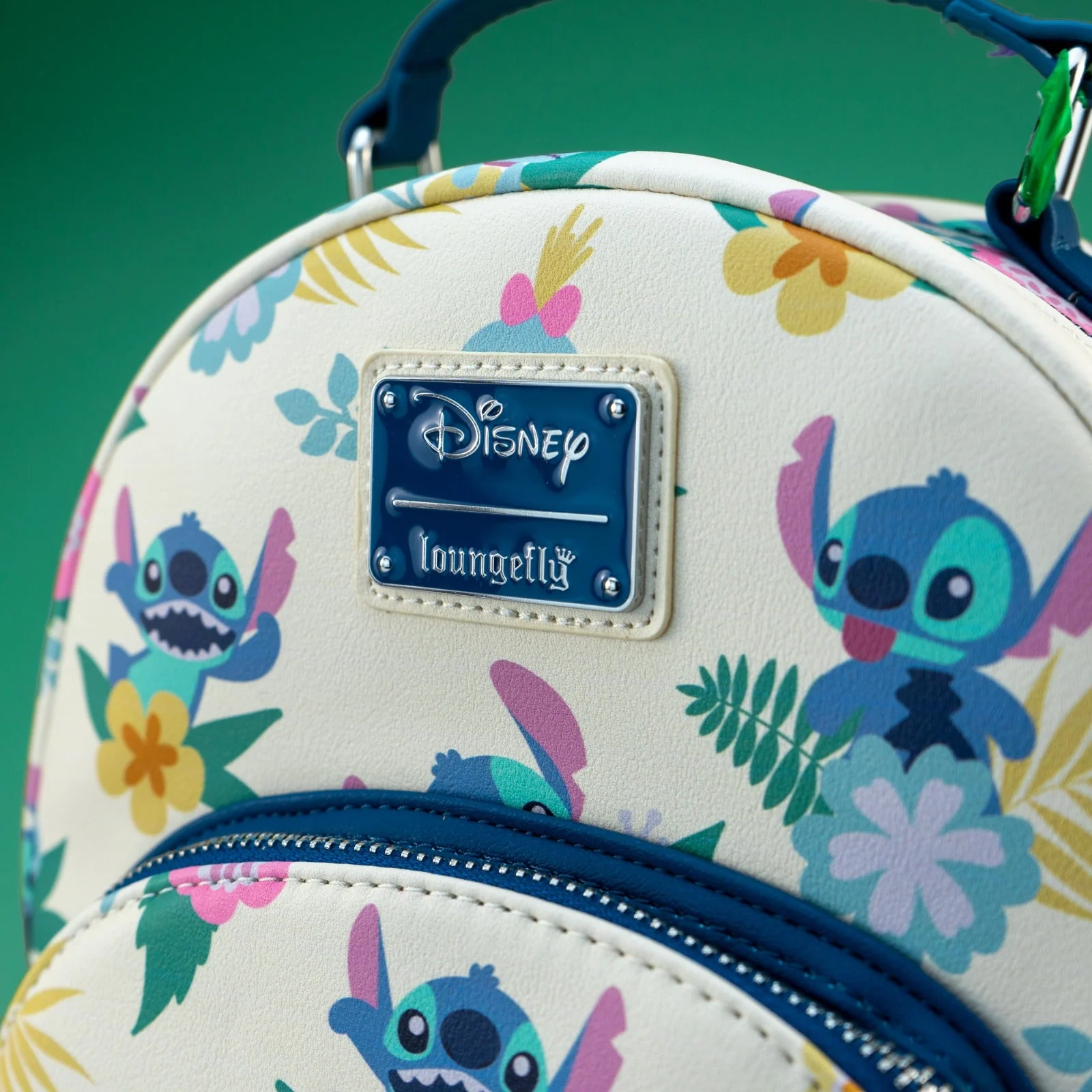 Loungefly x Disney Lilo and Stitch - Stitch Floral Print Mini Backpack - Image 2