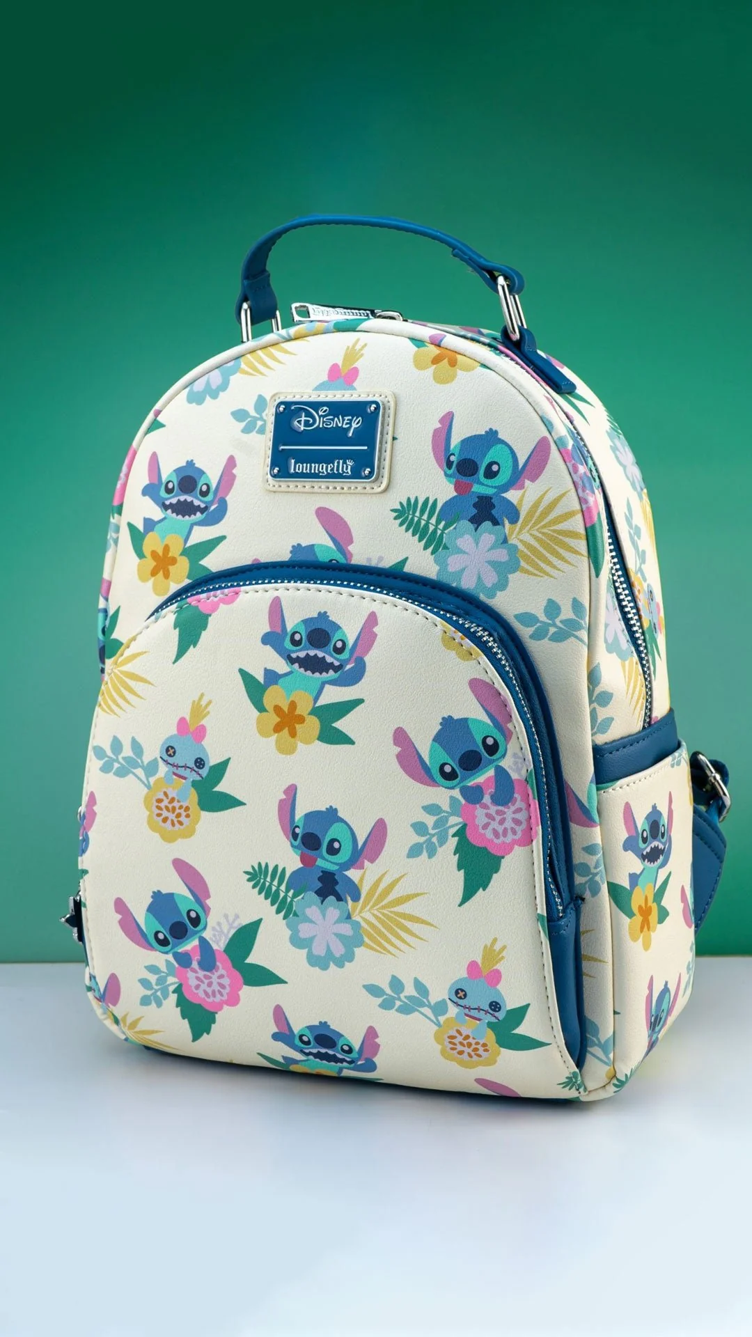 Loungefly x Disney Lilo and Stitch - Stitch Floral Print Mini Backpack - Image 5