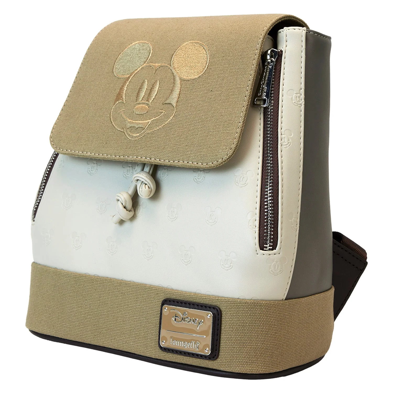 Loungefly x Disney Mickey And Friends Canvas Mini Backpack - Image 2
