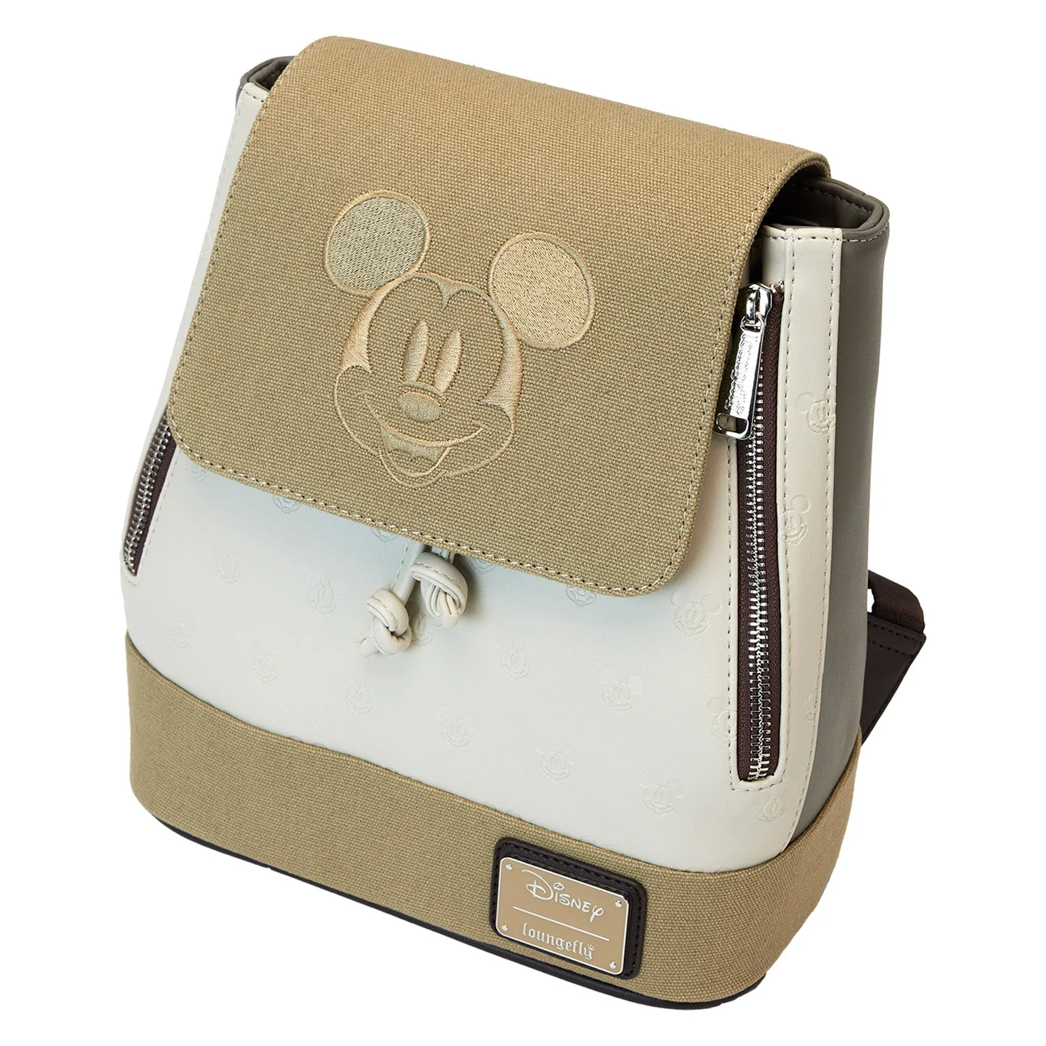 Loungefly x Disney Mickey And Friends Canvas Mini Backpack - Image 3