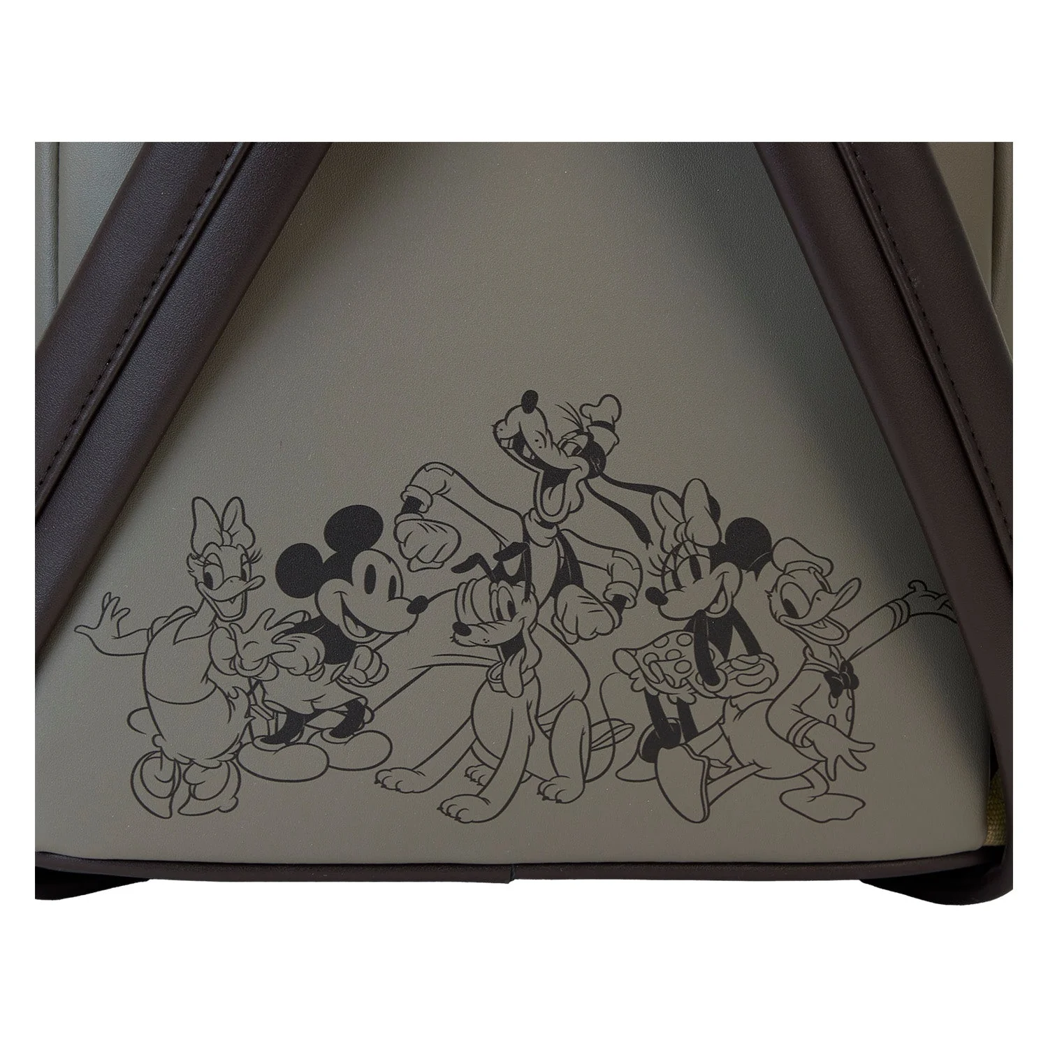 Loungefly x Disney Mickey And Friends Canvas Mini Backpack - Image 4