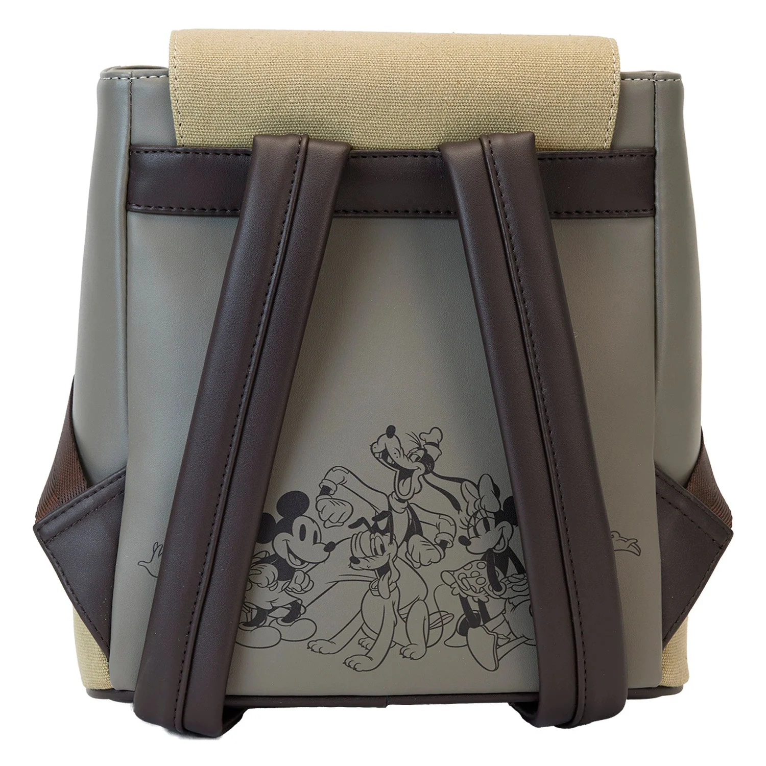 Loungefly x Disney Mickey And Friends Canvas Mini Backpack - Image 5