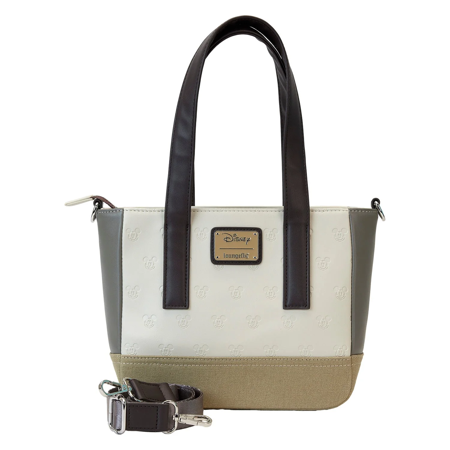 Loungefly x Disney Mickey And Friends Faux Leather And Canvas Mini Tote Bag - Image 4