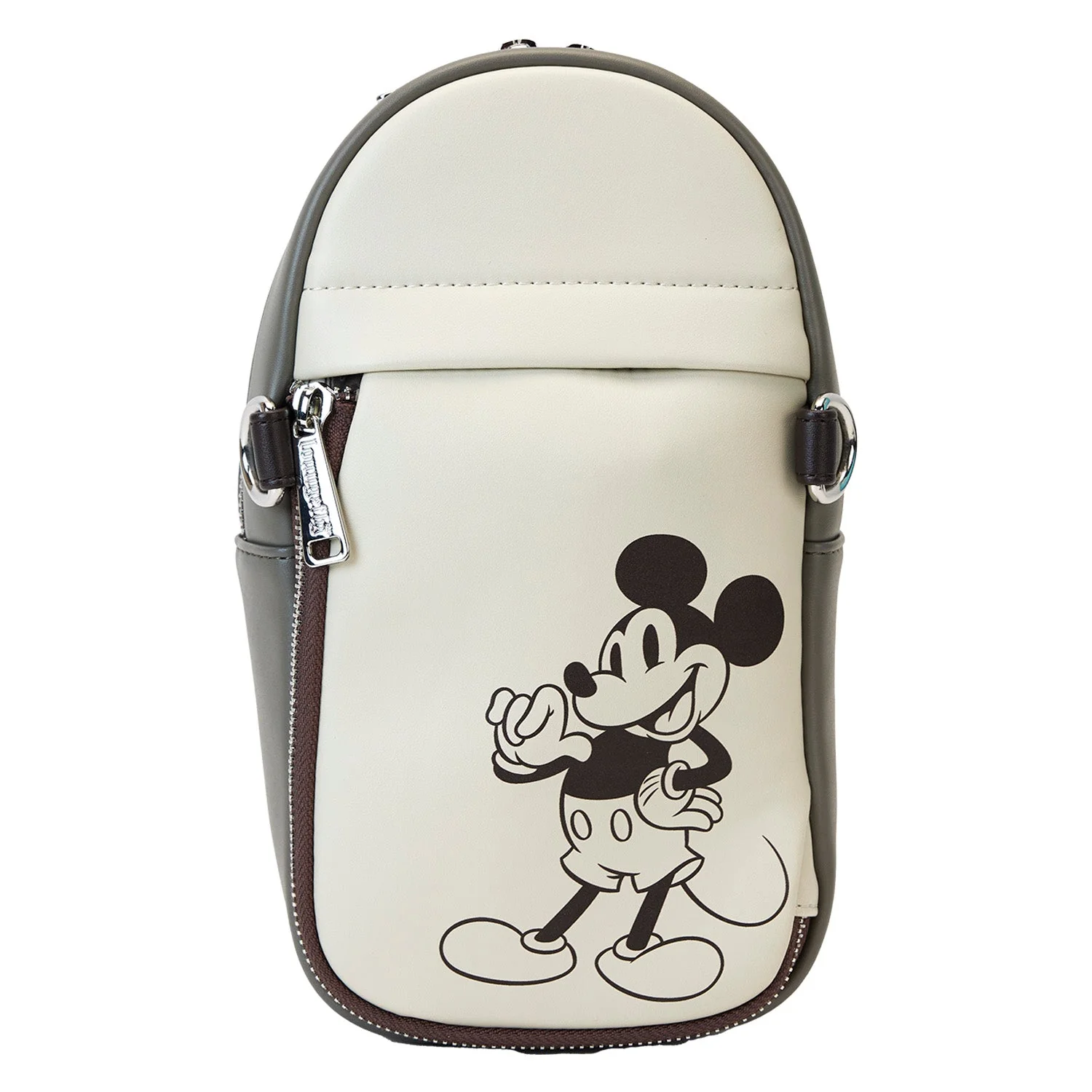 Loungefly x Disney Mickey And Friends Faux Leather And Canvas Water Bottle Crossbody Bag - Image 5