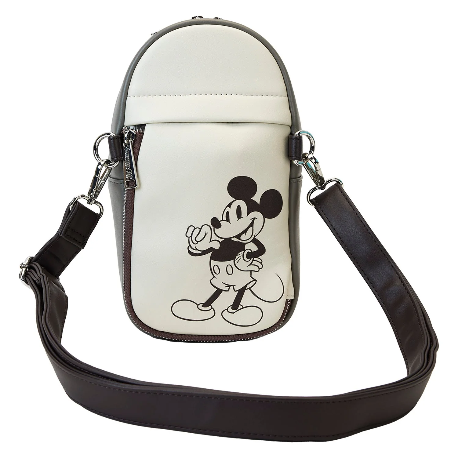 Loungefly x Disney Mickey And Friends Faux Leather And Canvas Water Bottle Crossbody Bag - Image 7