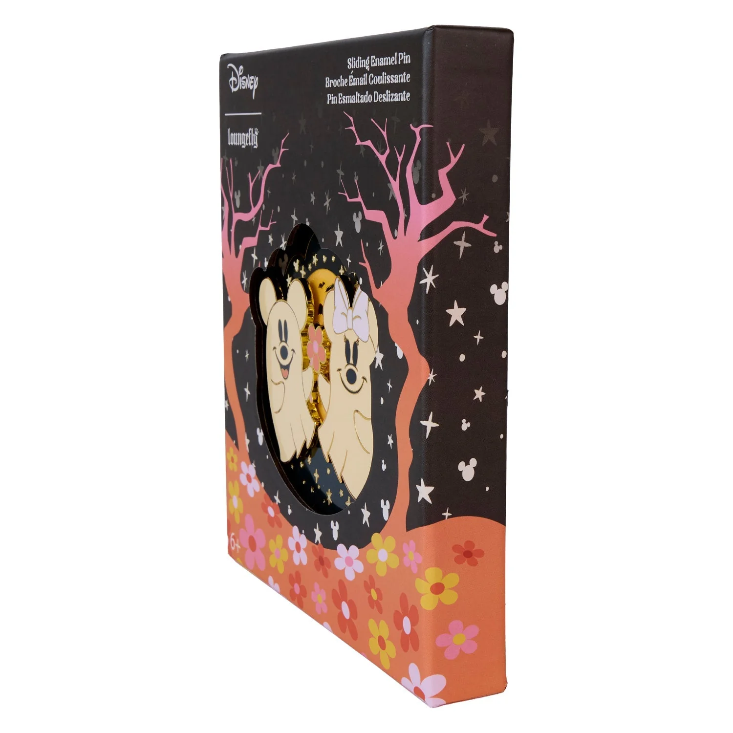 Loungefly x Disney Mickey and Friends Halloween Glow In The Dark Sliding 3" Collector Box Pin - Image 2