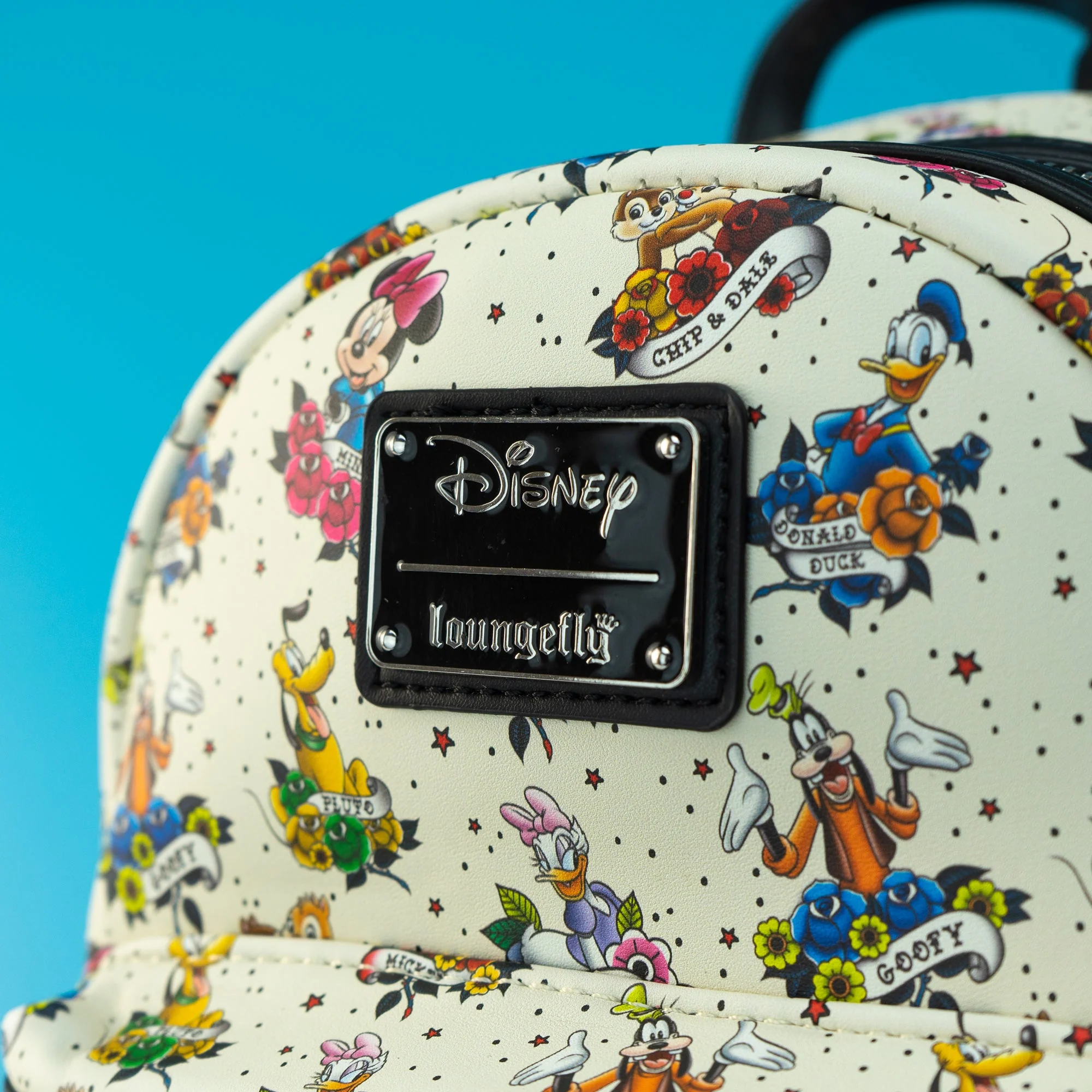 Loungefly x Disney Mickey and Friends Tattoo Mini Backpack - Image 2