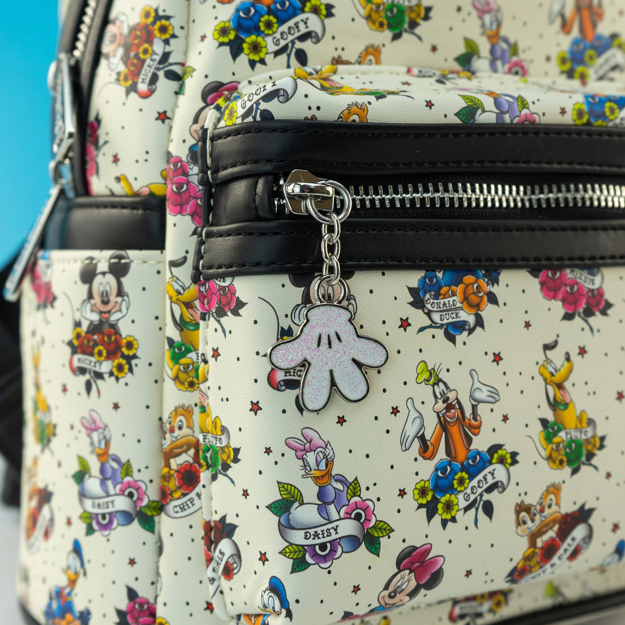 Loungefly x Disney Mickey and Friends Tattoo Mini Backpack - Image 3
