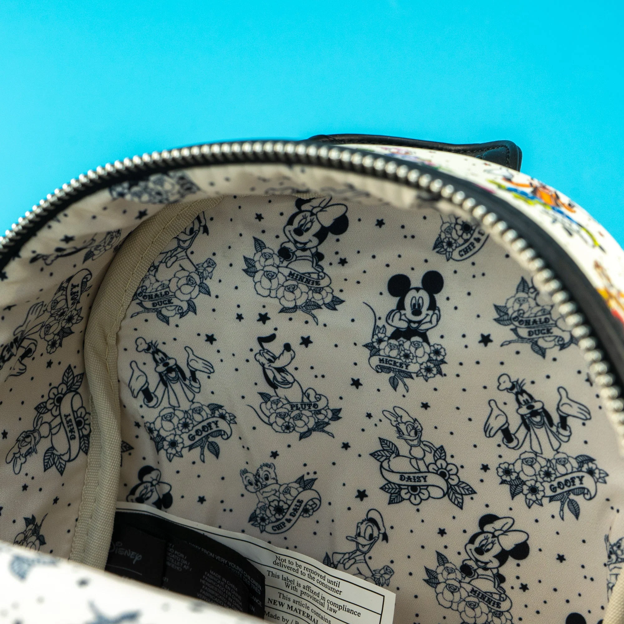 Loungefly x Disney Mickey and Friends Tattoo Mini Backpack - Image 4