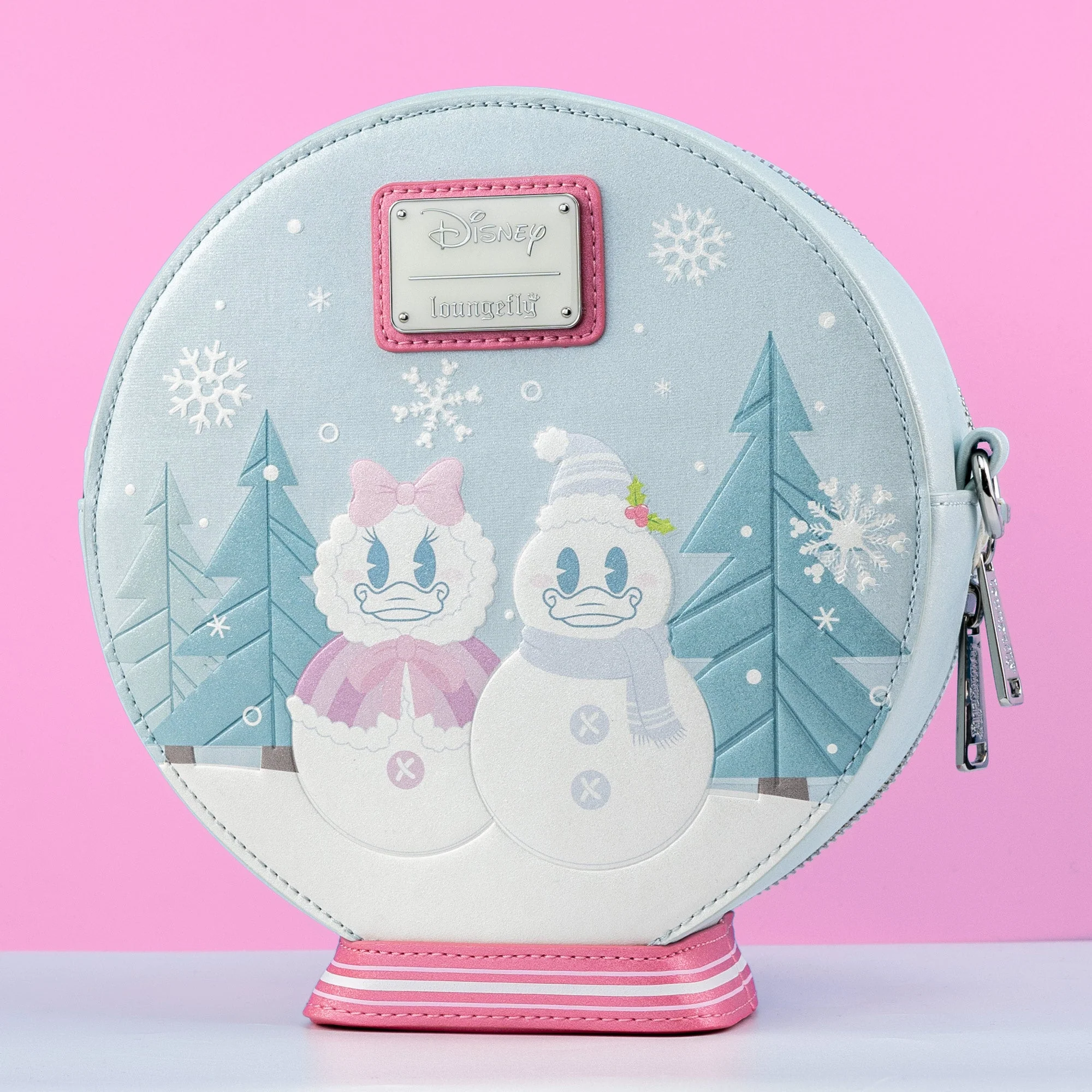 Loungefly x Disney Mickey and Friends Winter Snow Globe Crossbody Bag - Image 2