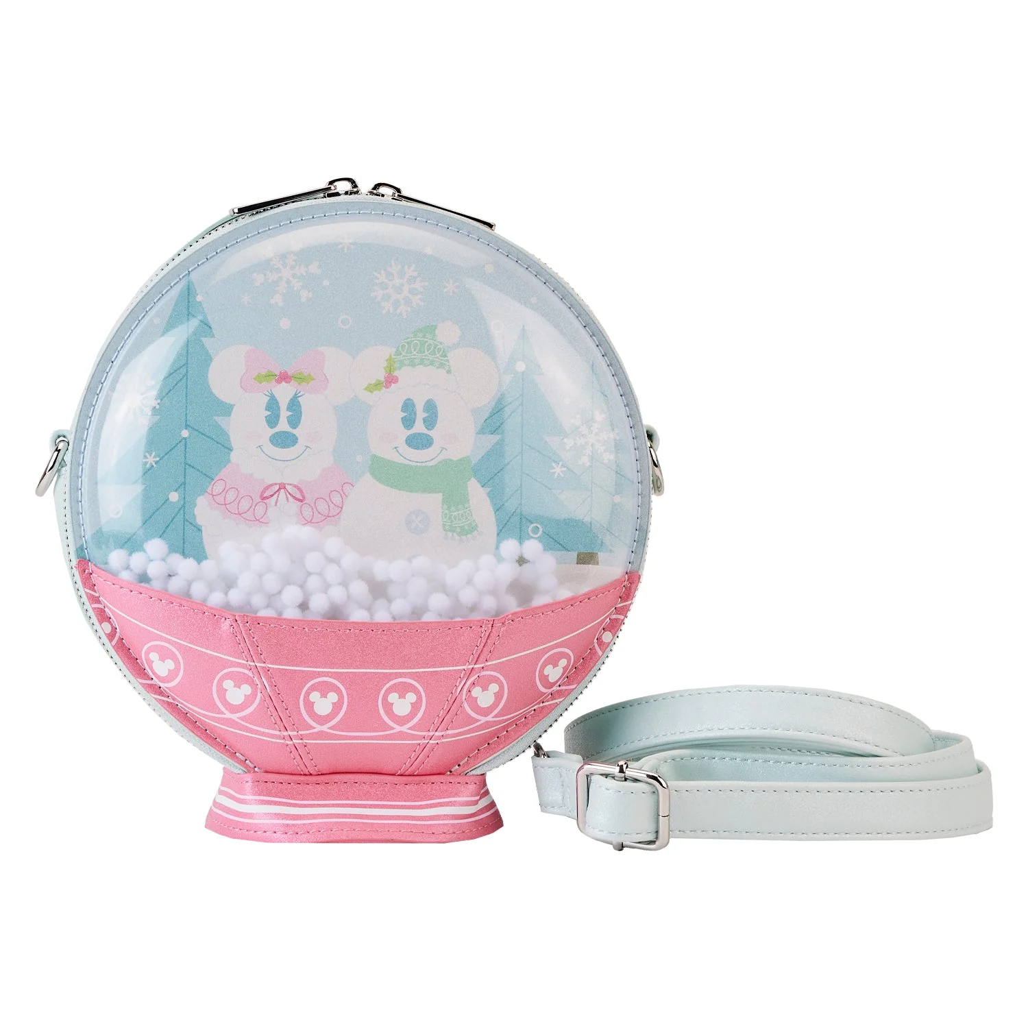 Loungefly x Disney Mickey and Friends Winter Snow Globe Crossbody Bag - Image 3