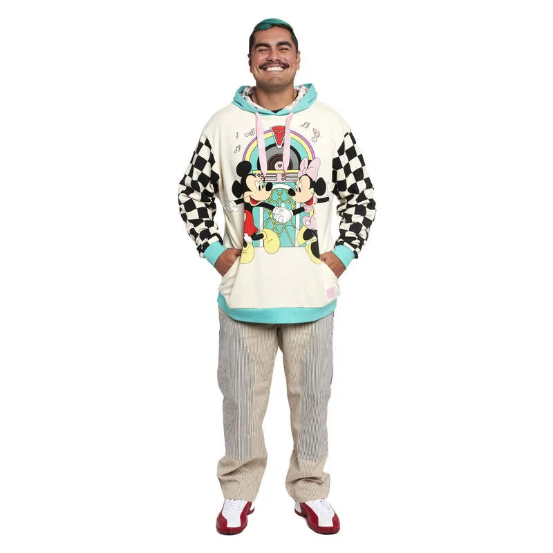 Loungefly x Disney Mickey and Minnie Date Night Diner Unisex Hoodie - Image 11