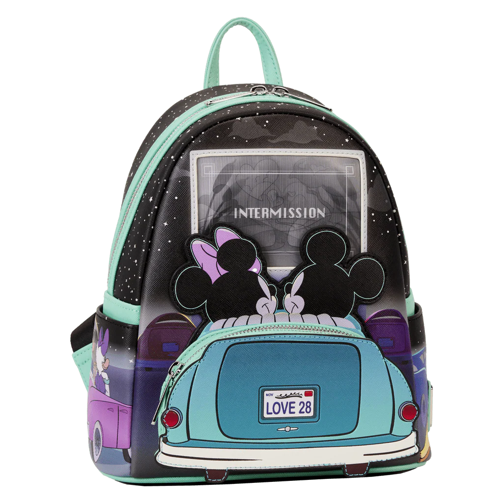 Loungefly X Disney Mickey And Minnie Date Night Drive-In Mini Backpack - Image 3