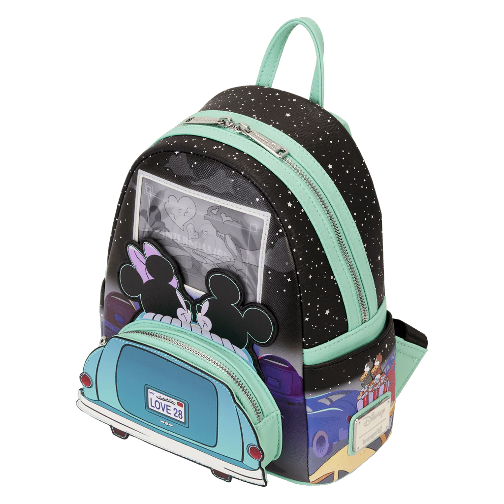 Loungefly X Disney Mickey And Minnie Date Night Drive-In Mini Backpack - Image 5