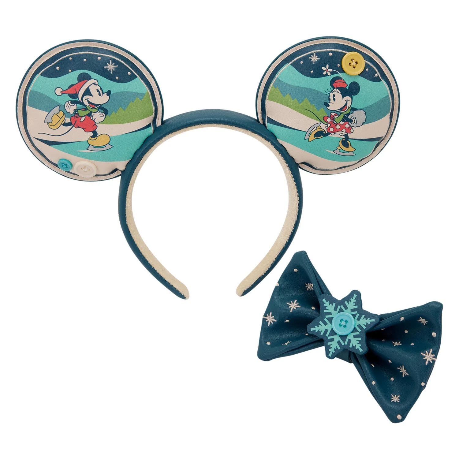 Loungefly x Disney Mickey and Minnie Holiday Ear Headband - Image 4