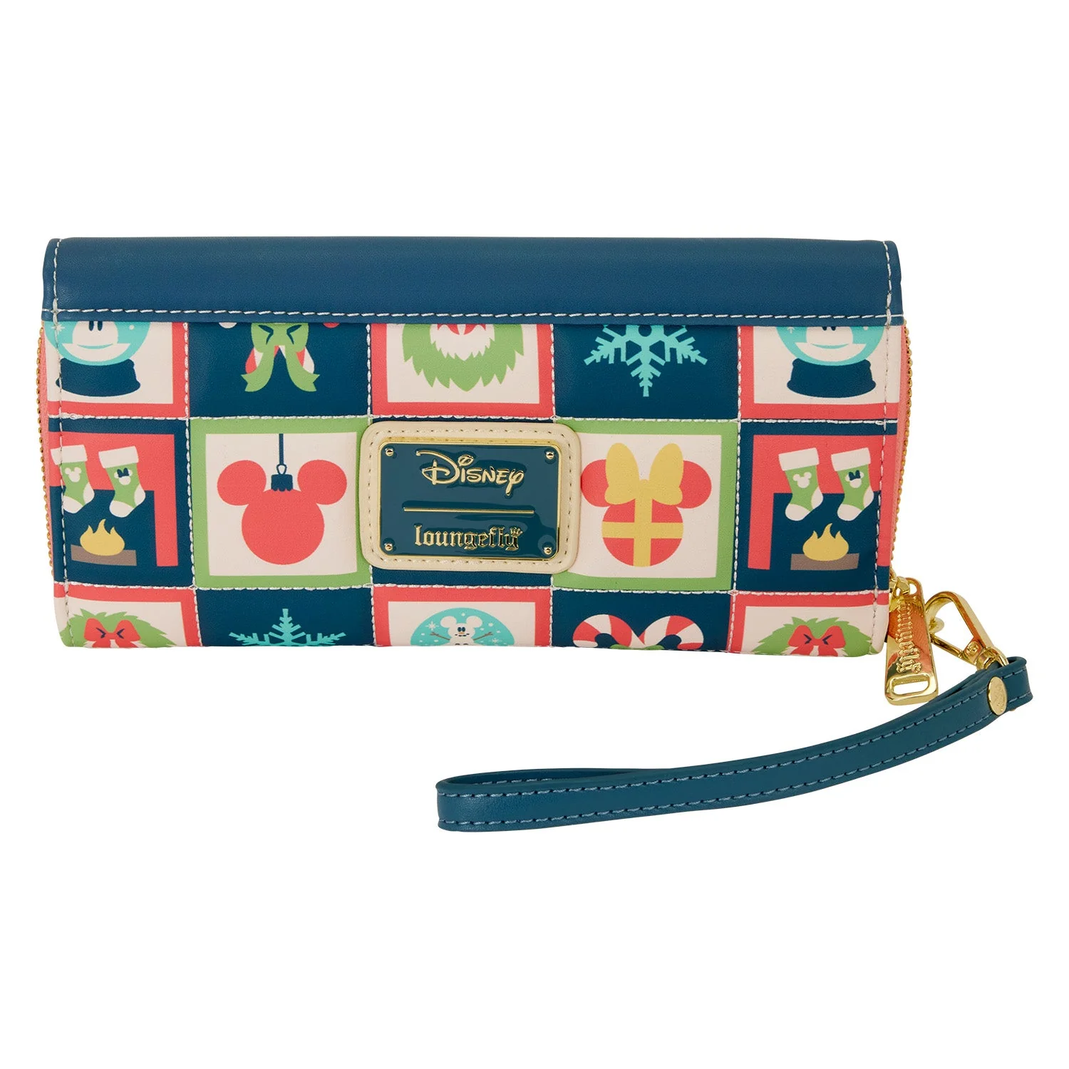 Loungefly x Disney Mickey and Minnie Holiday Flap Wallet - Image 3