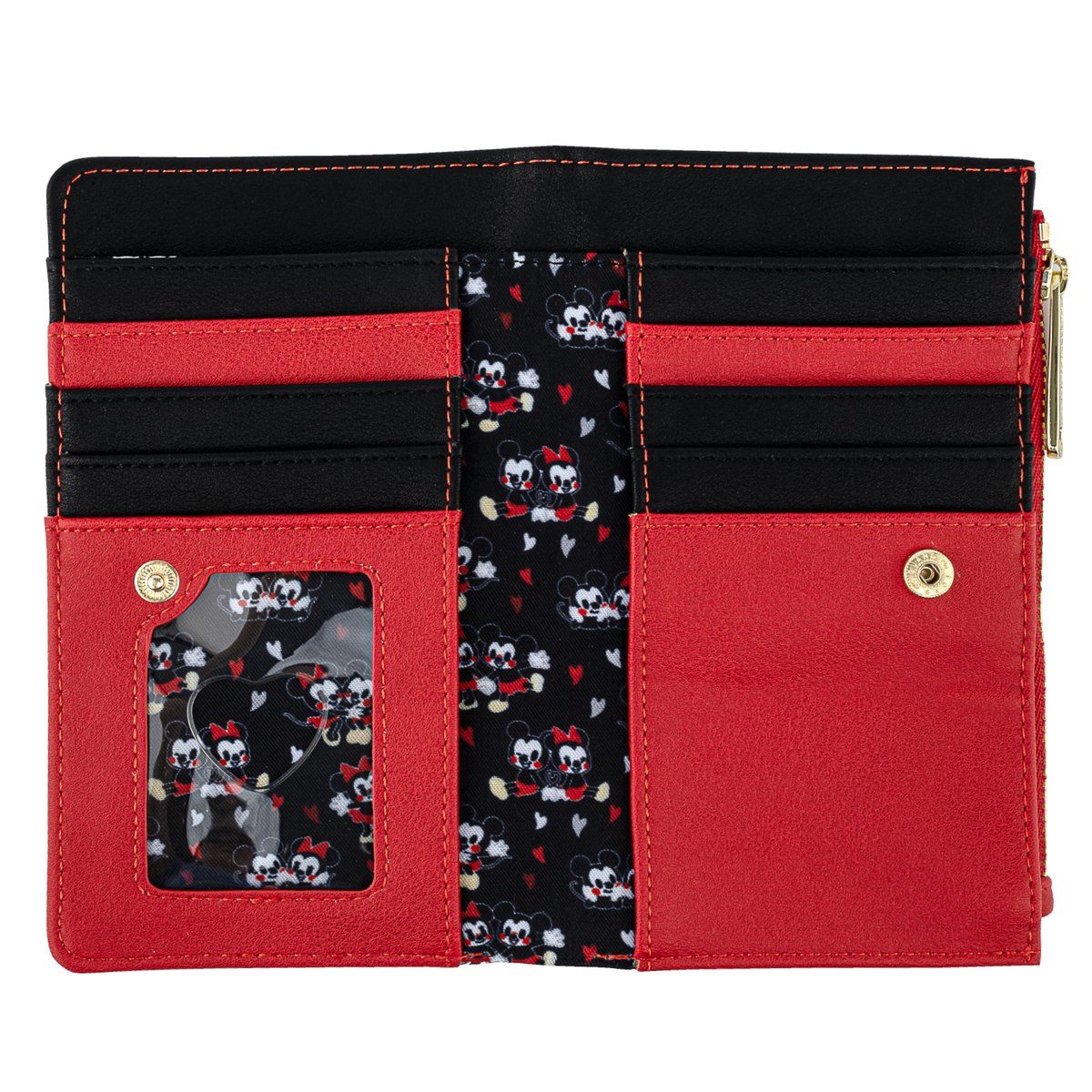 Loungefly x Disney Mickey and Minnie Mouse Heart Purse - Image 2