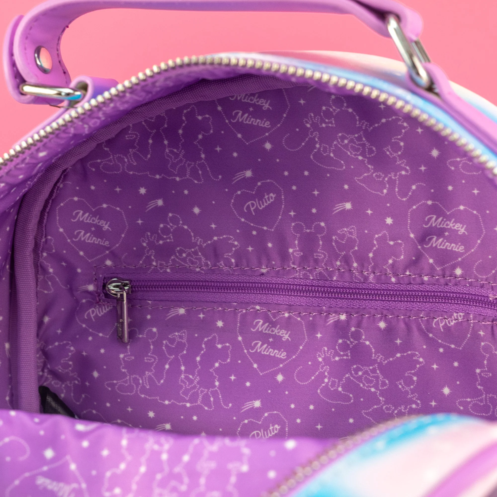 Loungefly x Disney Mickey and Minnie Mouse Constellation Kiss Mini Backpack - Image 7