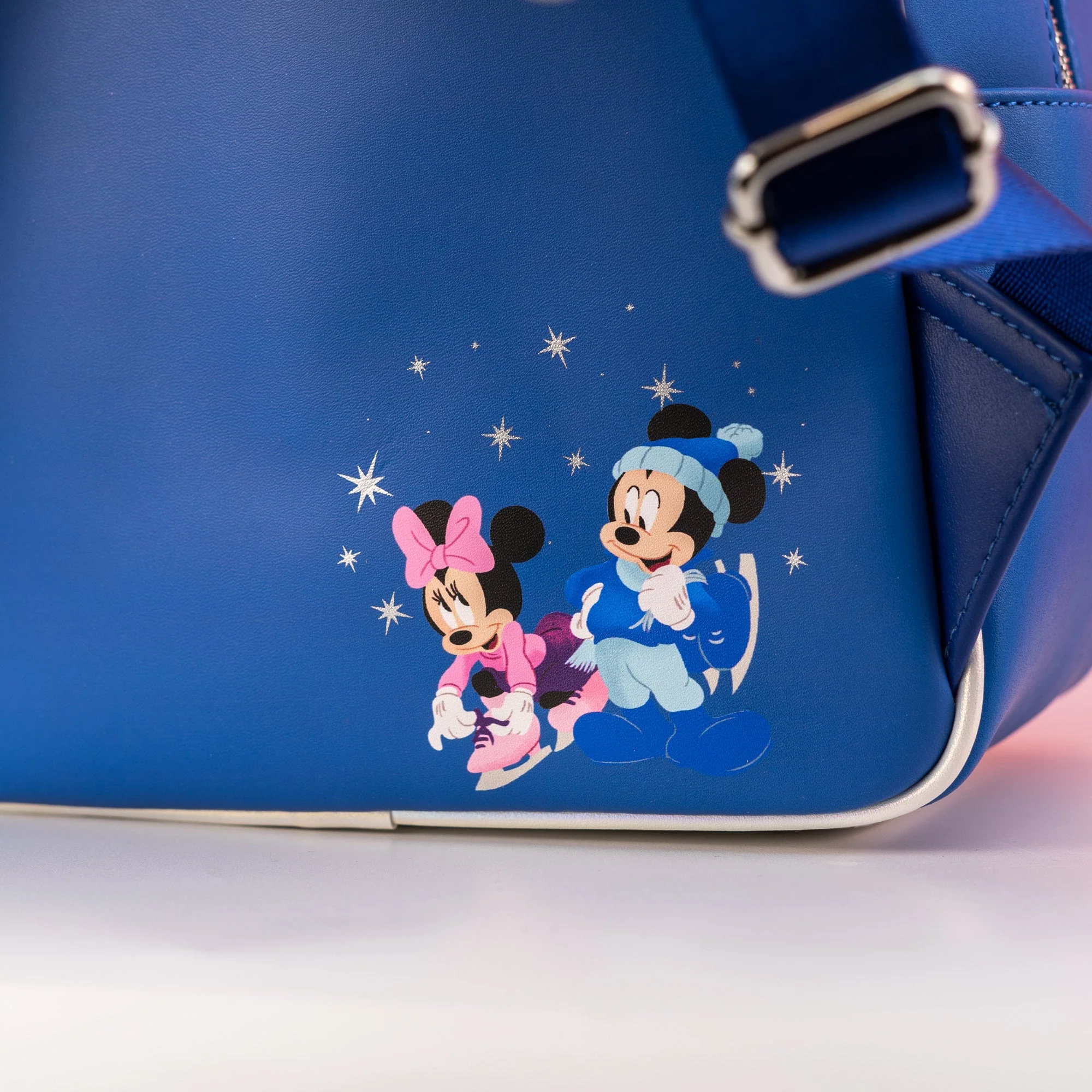 Loungefly x Disney Mickey and Minnie Mouse Winter Ice Skating Mini Backpack - Image 5