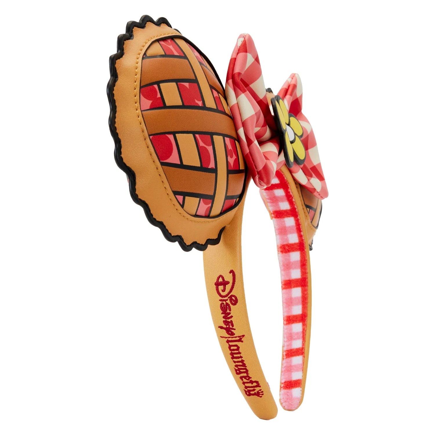 Loungefly x Disney Mickey And Minnie Picnic Pie Ears Headband - Image 4