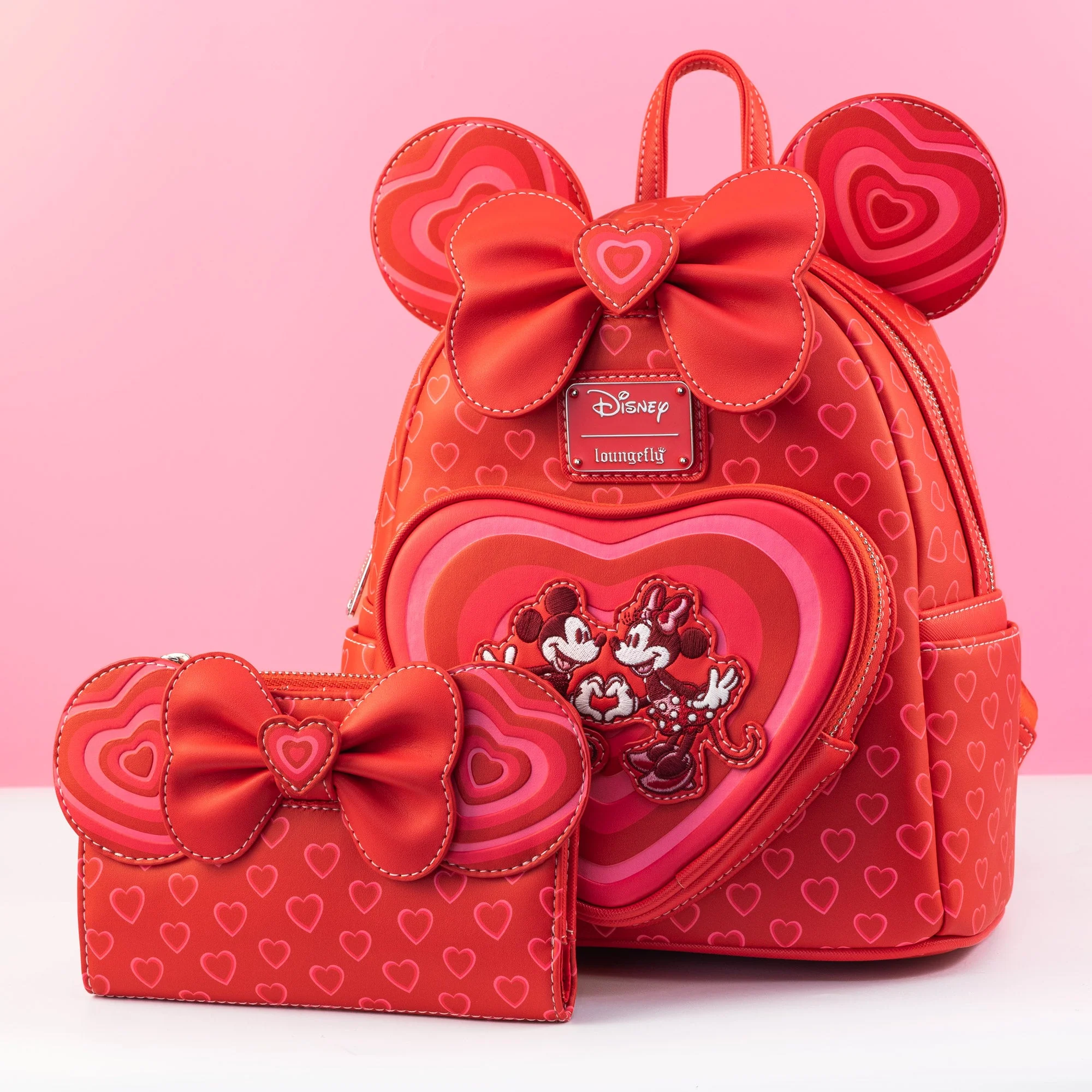 Loungefly x Disney Mickey and Minnie Valentines Day Mini Backpack - Image 2