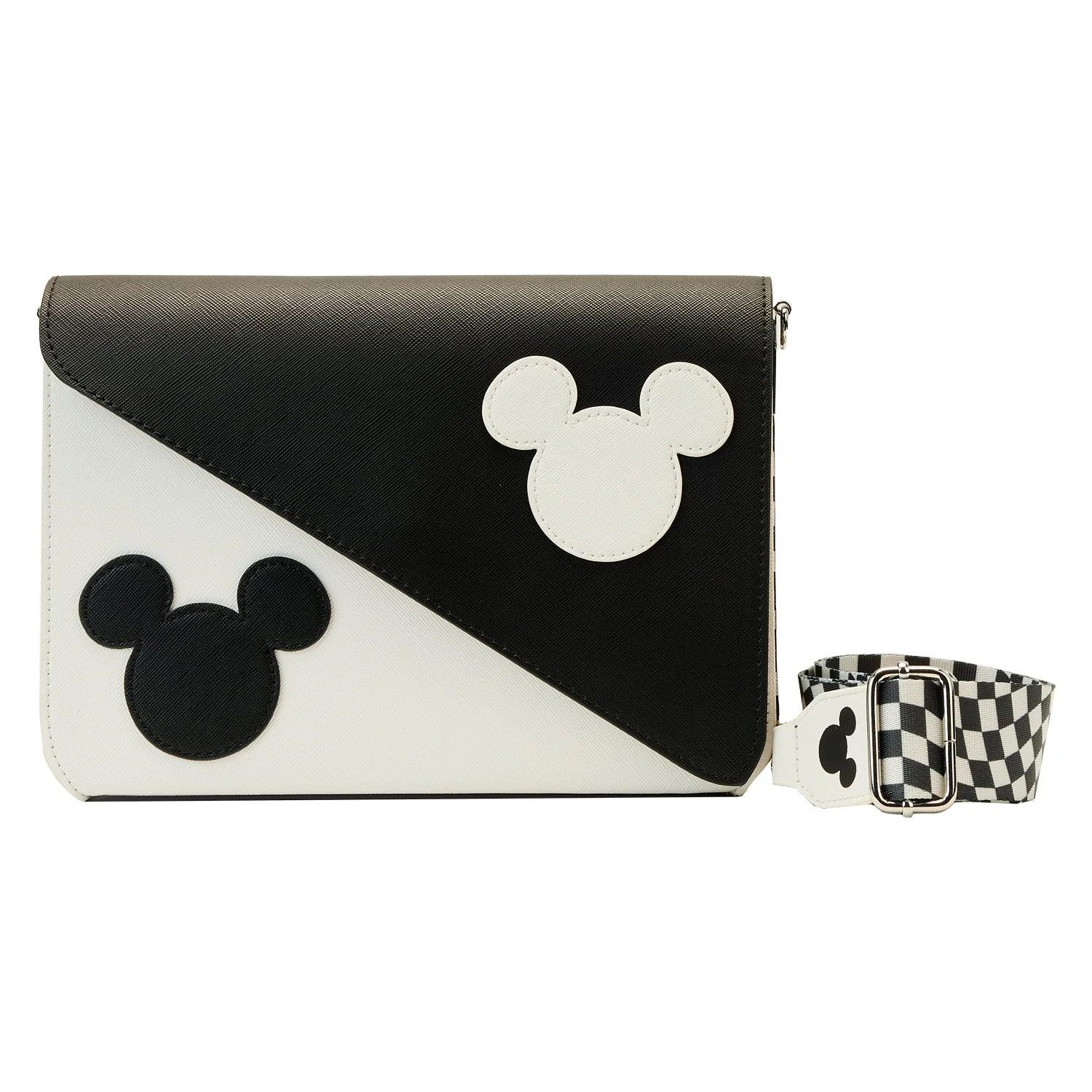 Loungefly x Disney Mickey Y2K Black and White Crossbody Bag - Image 3