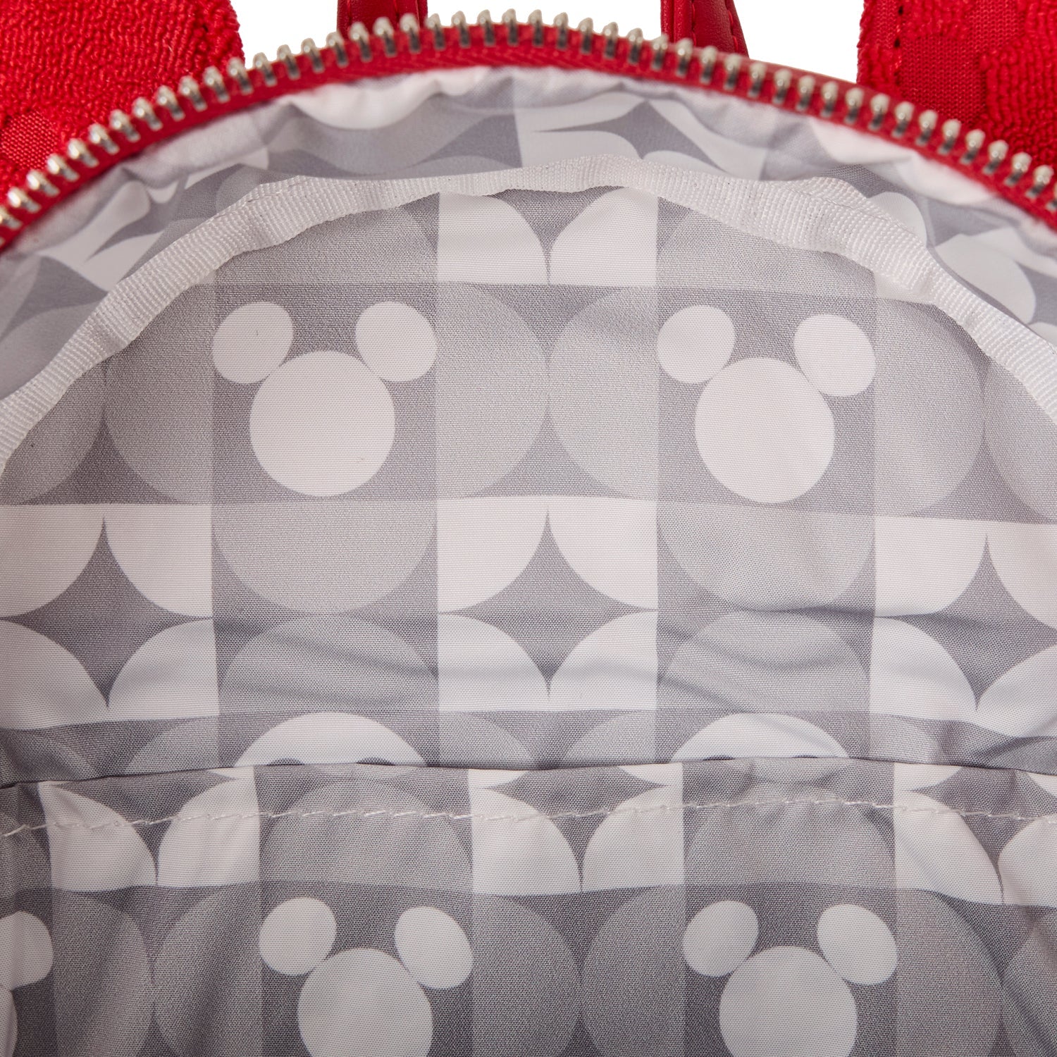 Loungefly x Disney Mickey Silhouette Burnout Red Mini Backpack - Image 5