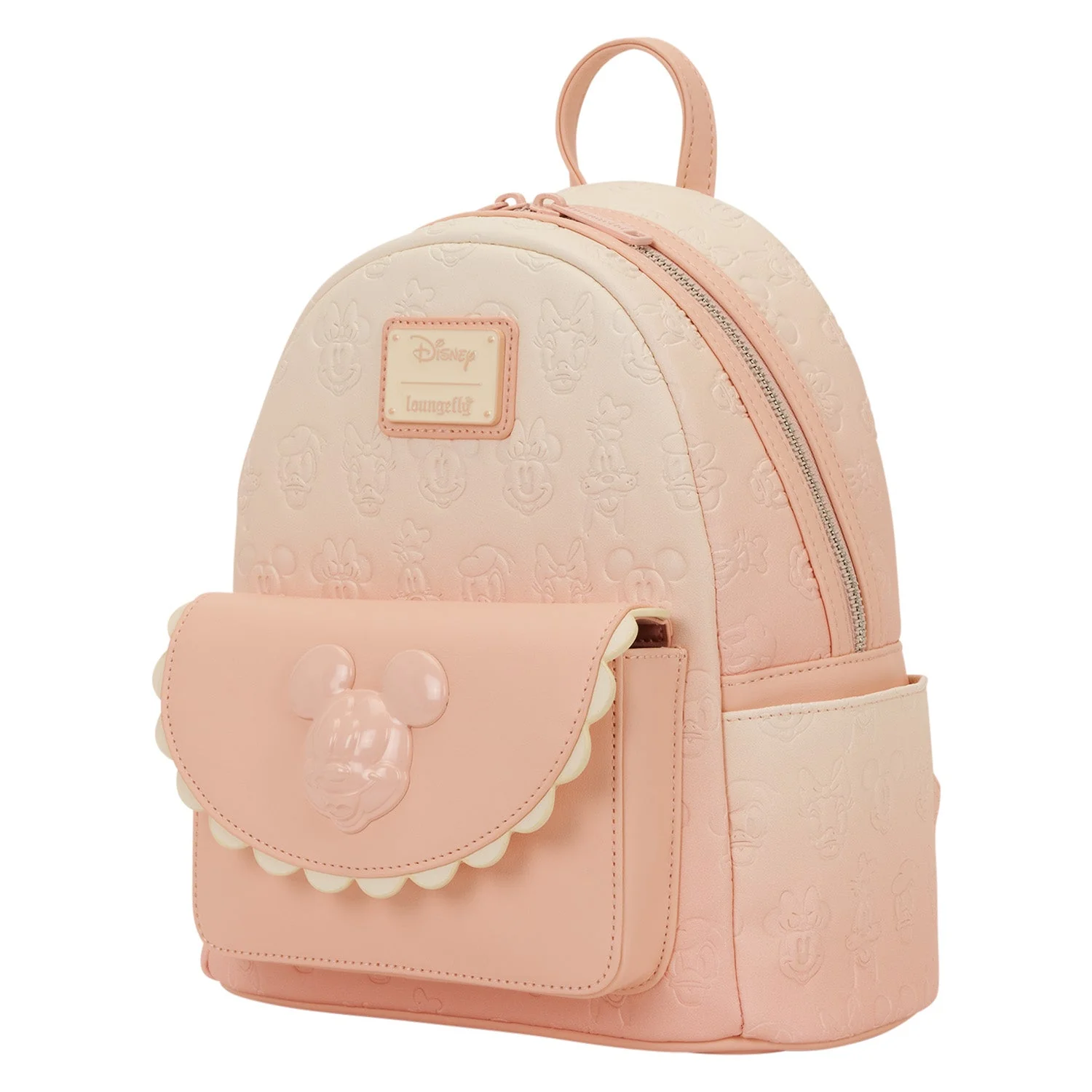 Loungefly x Disney Mickey & Friends All-Over Debossed Mini Backpack - Image 2