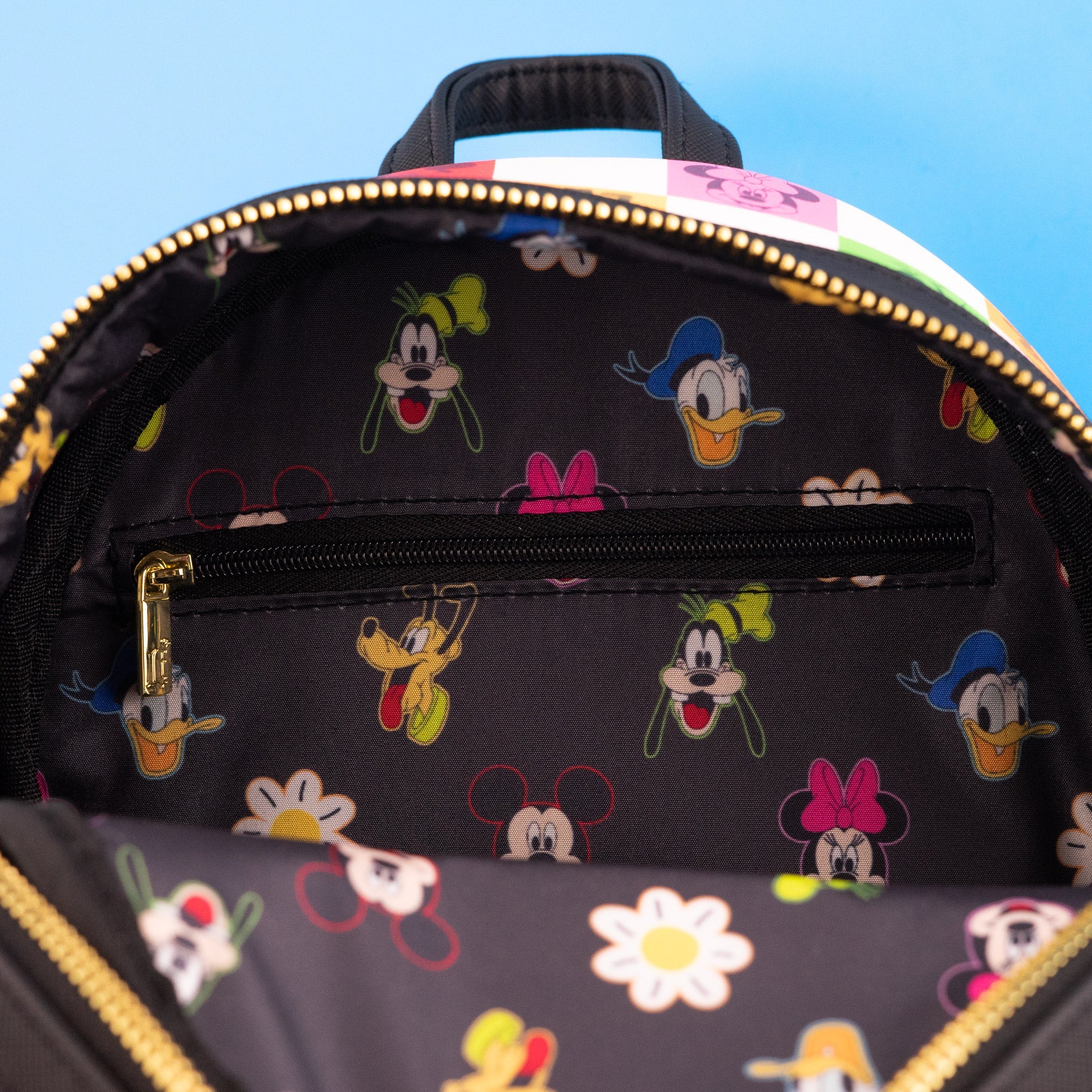 Loungefly x Disney Mickey & Friends Colorblock Party Mini Backpack - Image 4