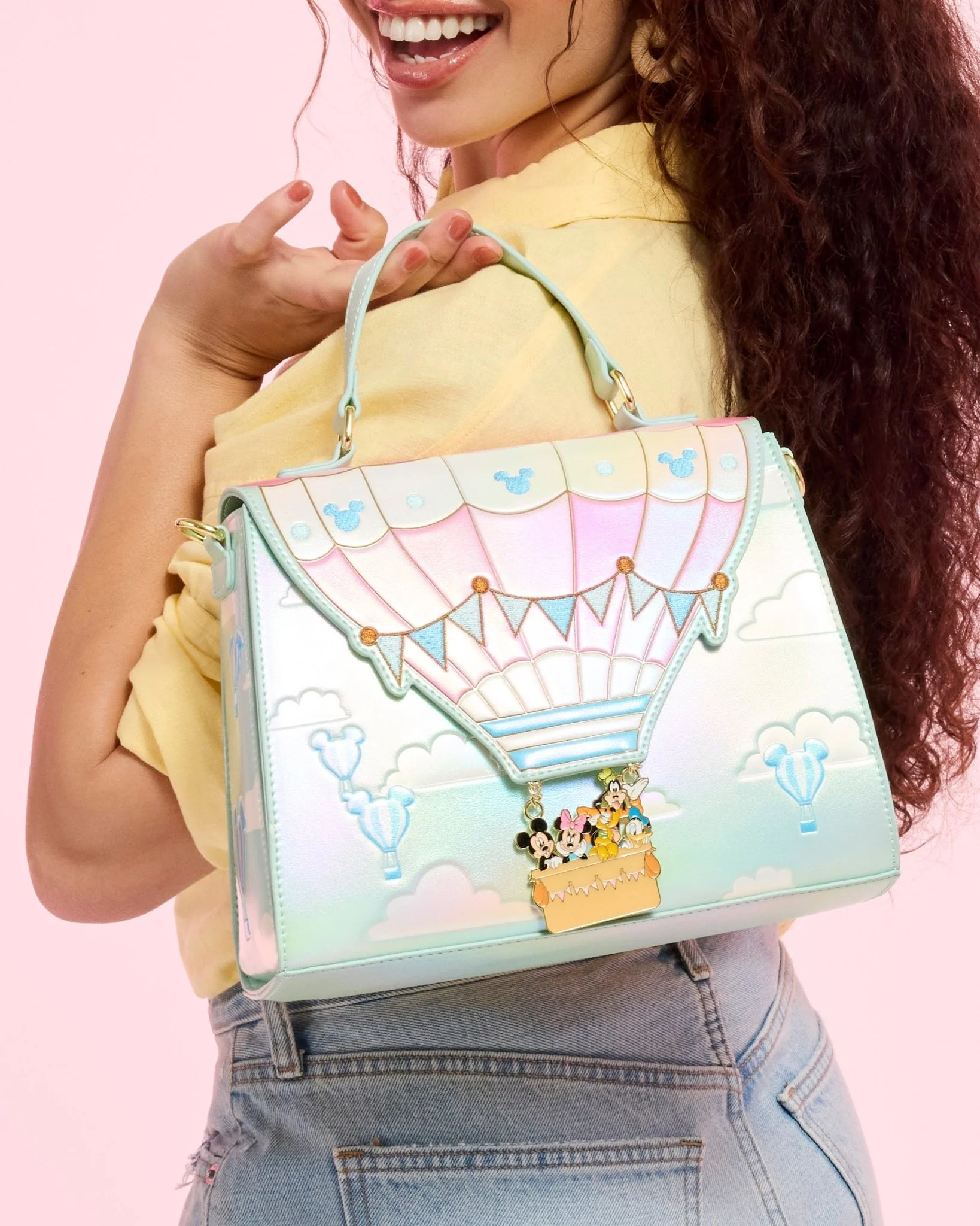 Loungefly x Disney Mickey & Friends Hot Air Balloon Crossbody Bag - Image 5