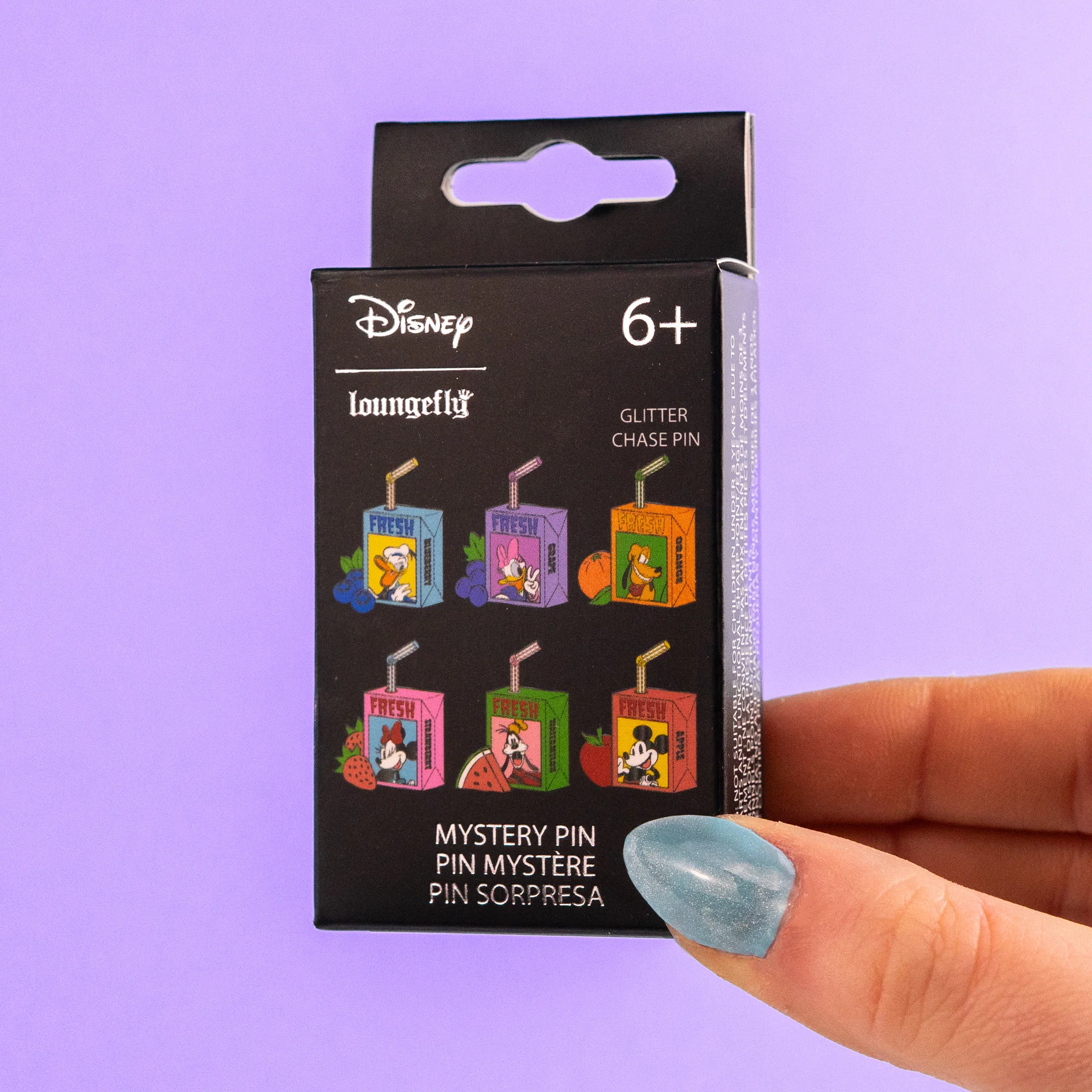 Loungefly x Disney Mickey & Friends Juice Boxes Blind Box Mystery Pin - Image 2