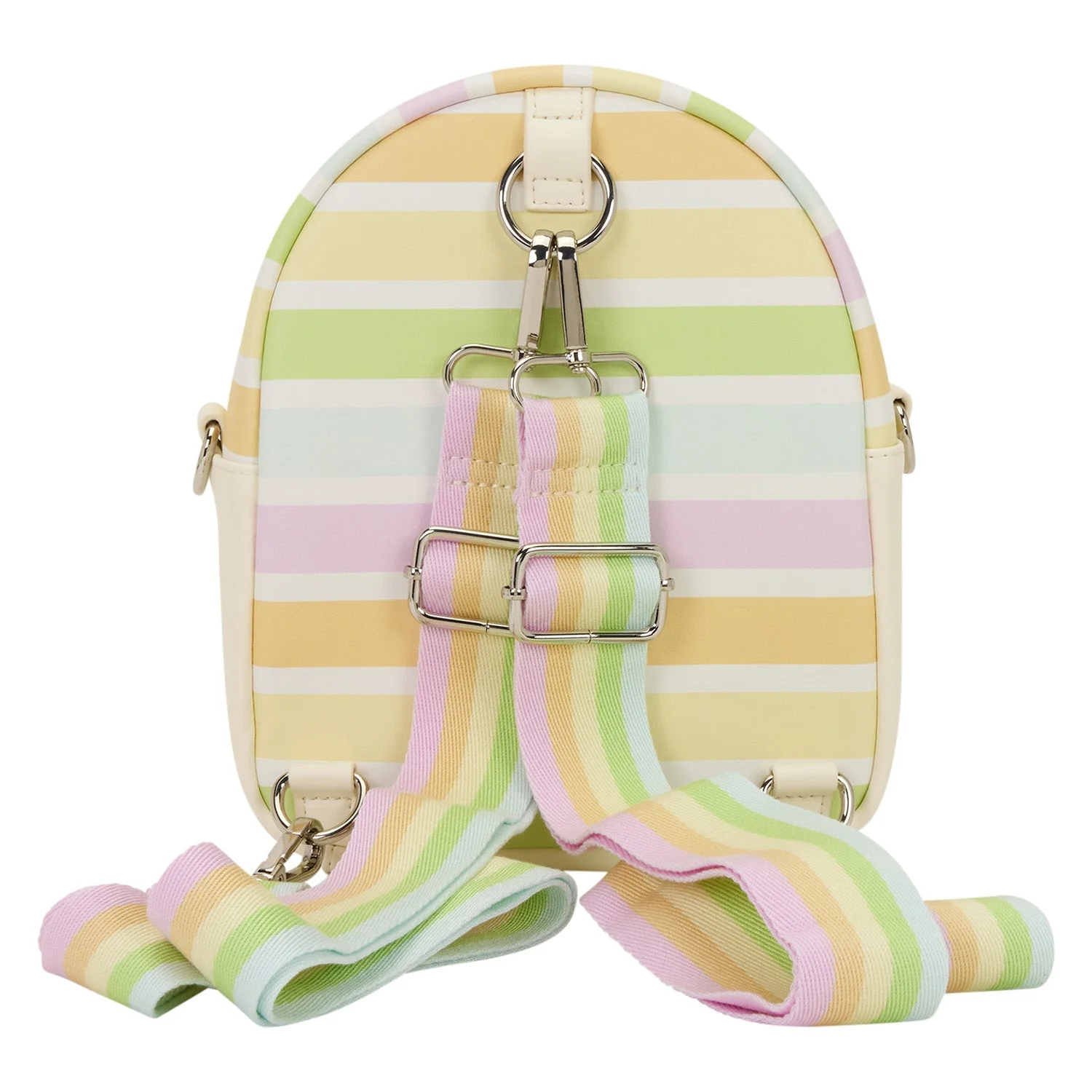 Loungefly x Disney Mickey & Friends Rainbow Stripes Convertible Mini Backpack - Image 3