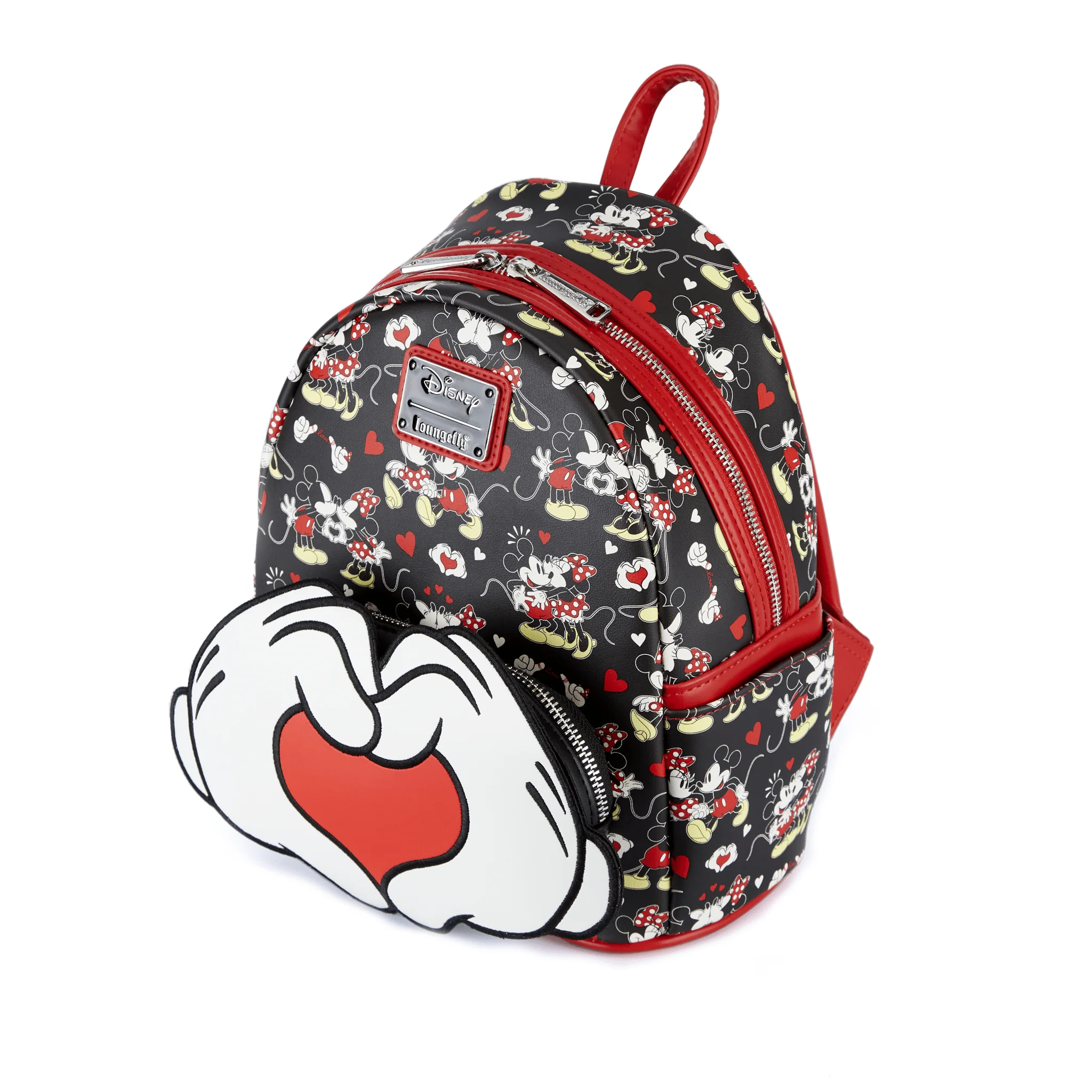 Loungefly x Disney Mickey Minnie Mouse Heart Hands Mini Backpack - Image 2