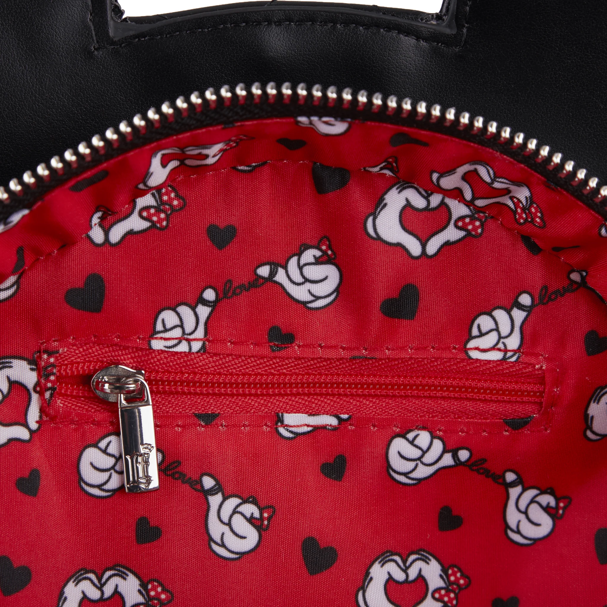 Loungefly x Disney Mickey Minnie Mouse Valentines Reversible Crossbody Bag - Image 5