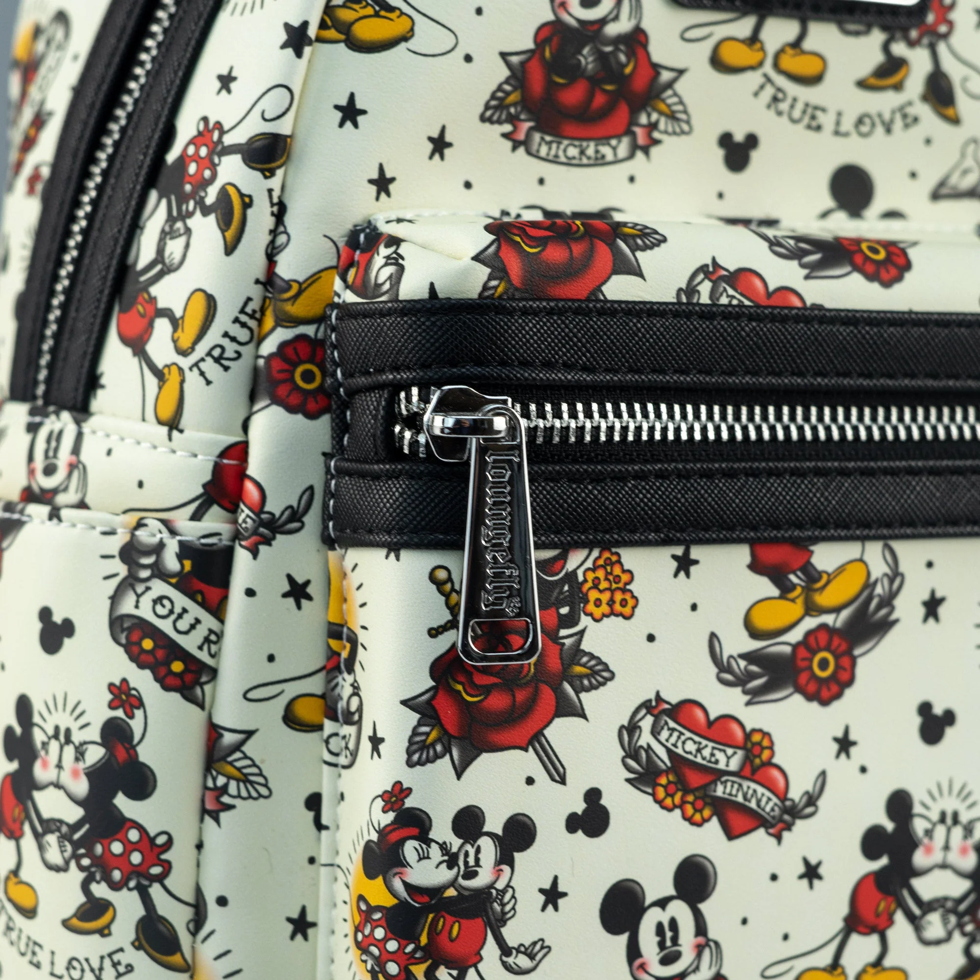 Loungefly x Disney Mickey Mouse Tattoo Art Mini Backpack - Image 3
