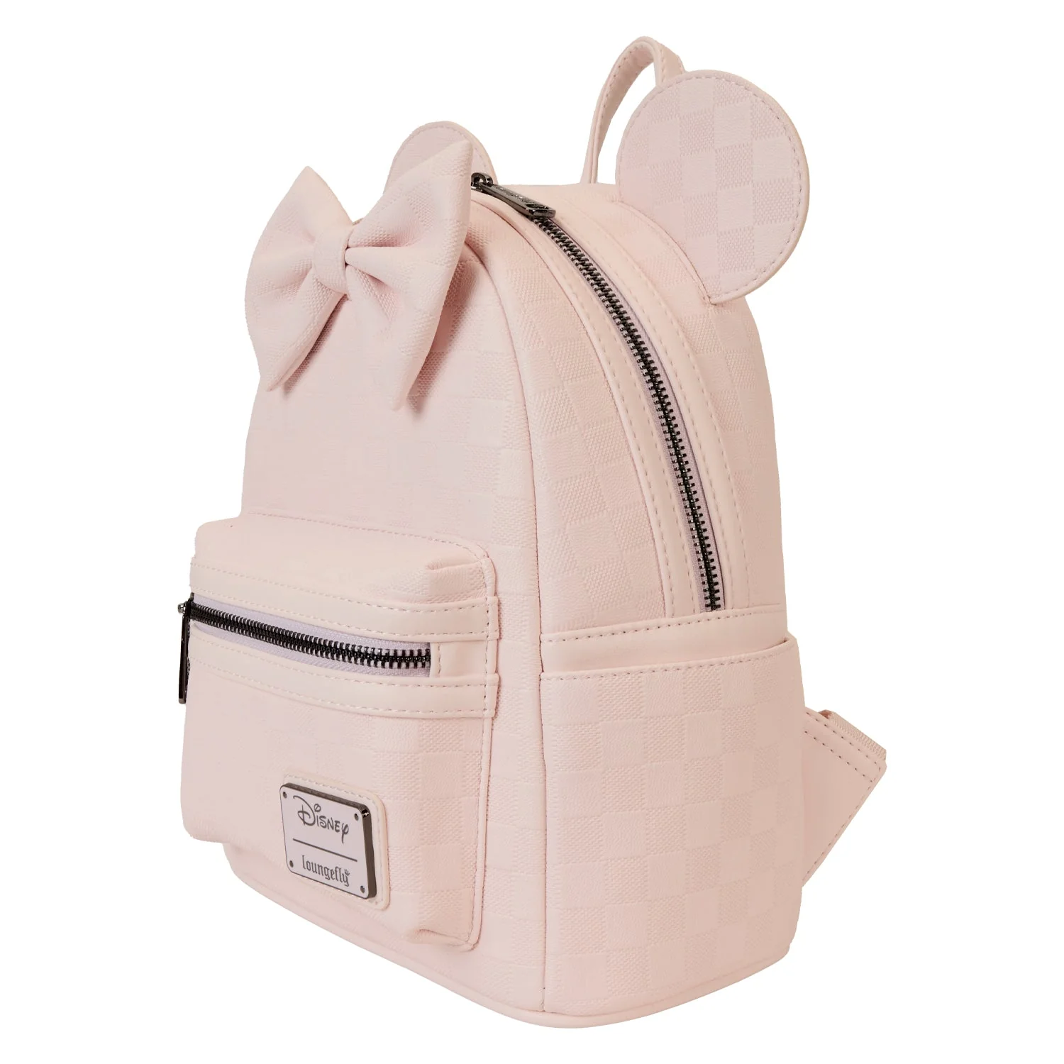 Loungefly x Disney Minnie Ear Pink Damier Mini Backpack - Image 2