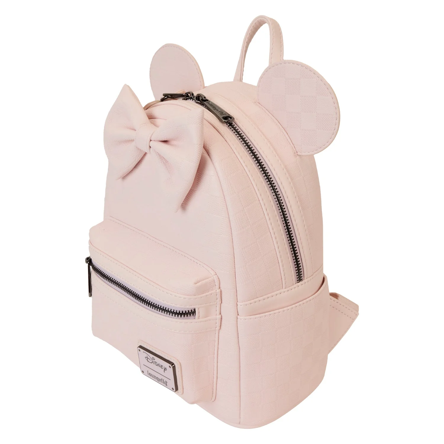 Loungefly x Disney Minnie Ear Pink Damier Mini Backpack - Image 3