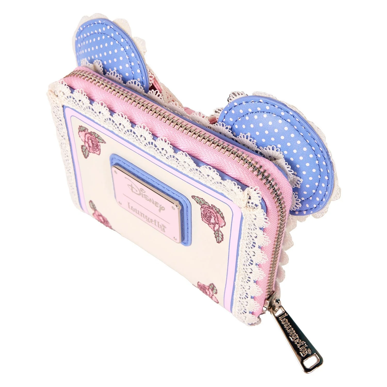 Loungefly x Disney Minnie Floral and Lace Ears Zip Around Wallet - Image 2