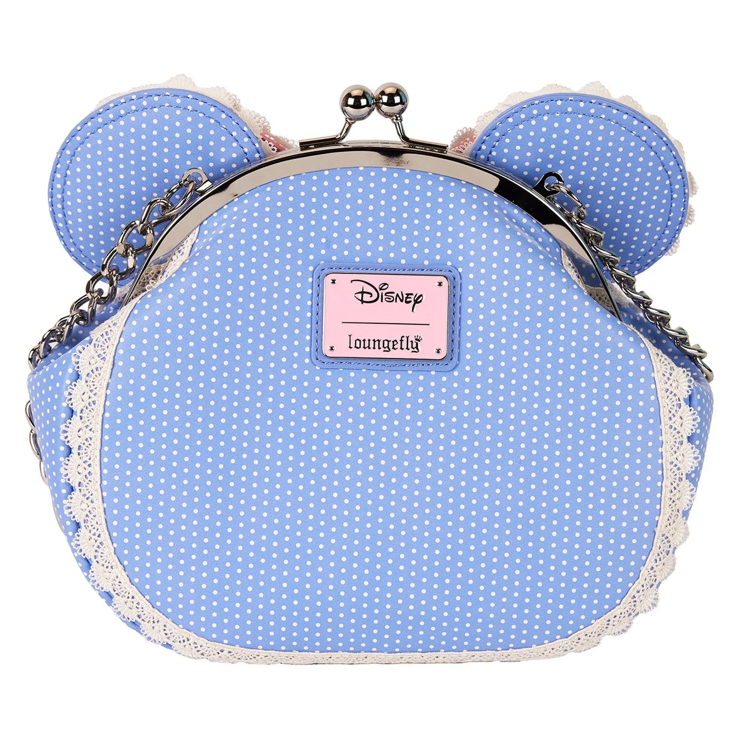Loungefly x Disney Minnie Floral and Lace Kisslock Crossbody Bag - Image 4