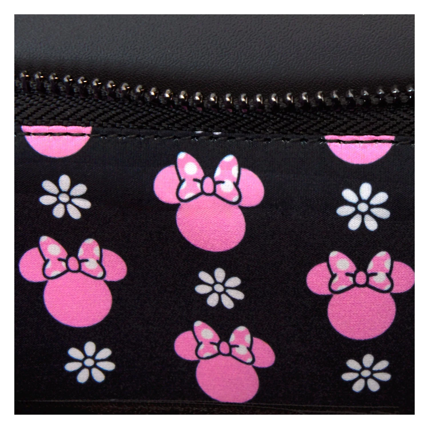 Loungefly x Disney Minnie Floral Pink Rock the Dots Clutch Crossbody Bag - Image 11