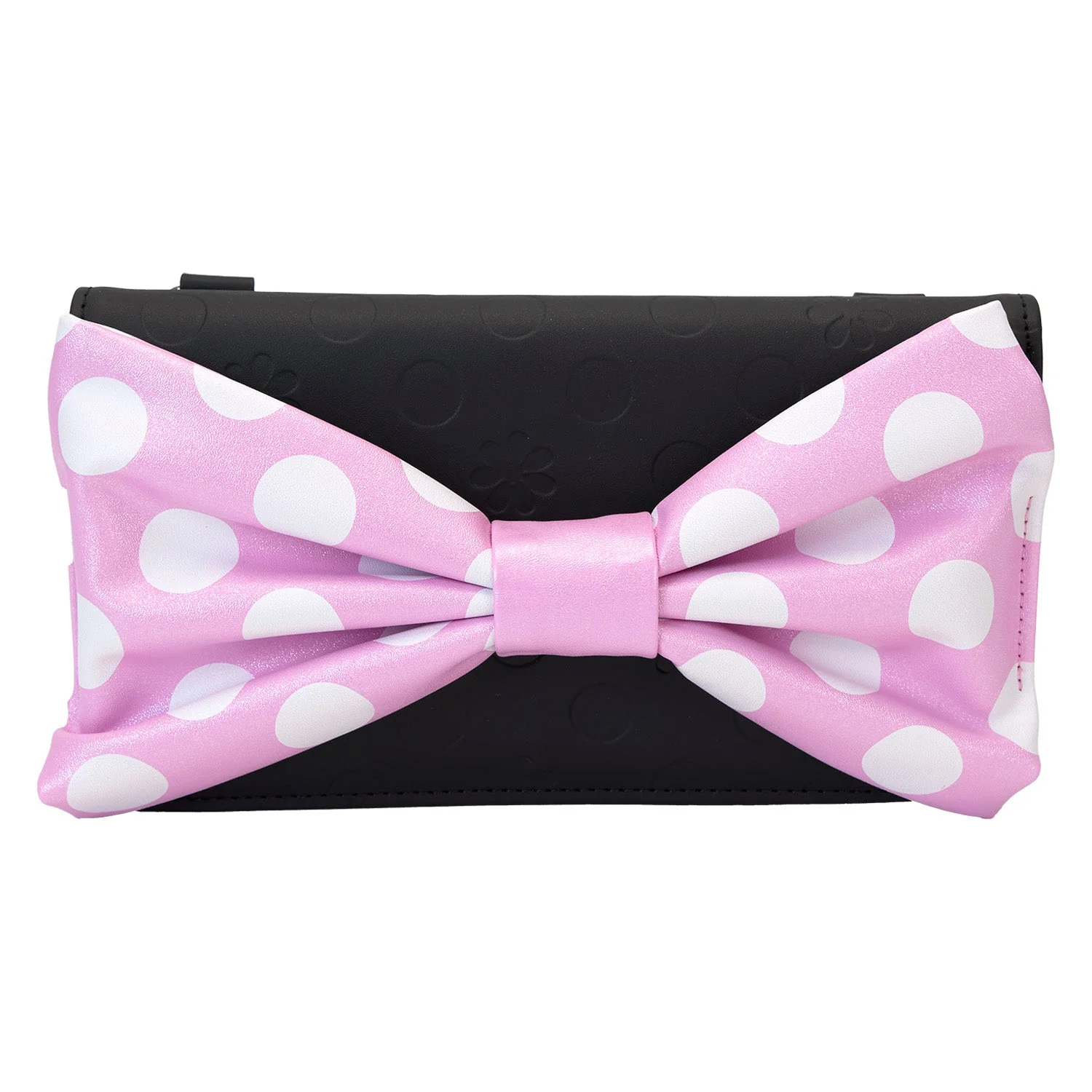 Loungefly x Disney Minnie Floral Pink Rock the Dots Clutch Crossbody Bag - Image 3