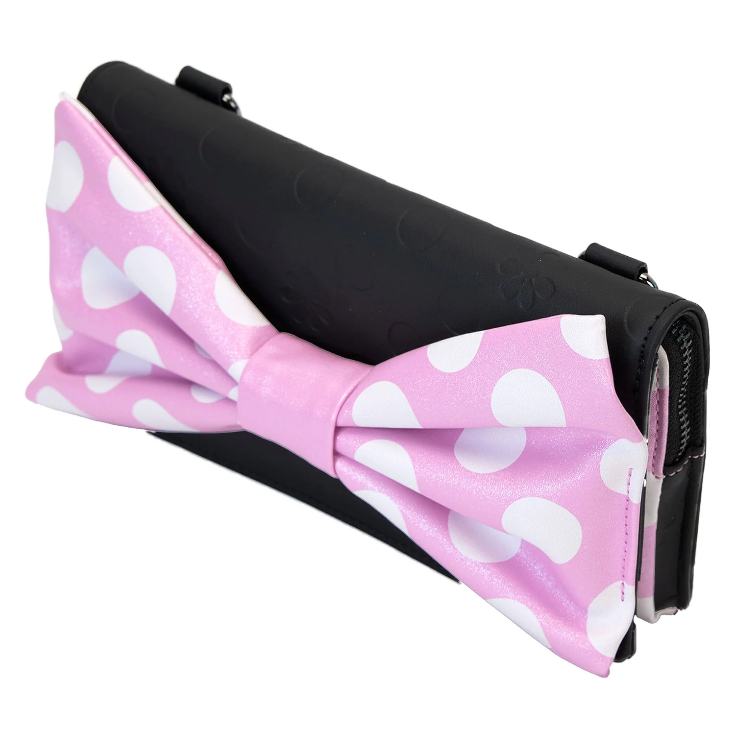 Loungefly x Disney Minnie Floral Pink Rock the Dots Clutch Crossbody Bag - Image 5