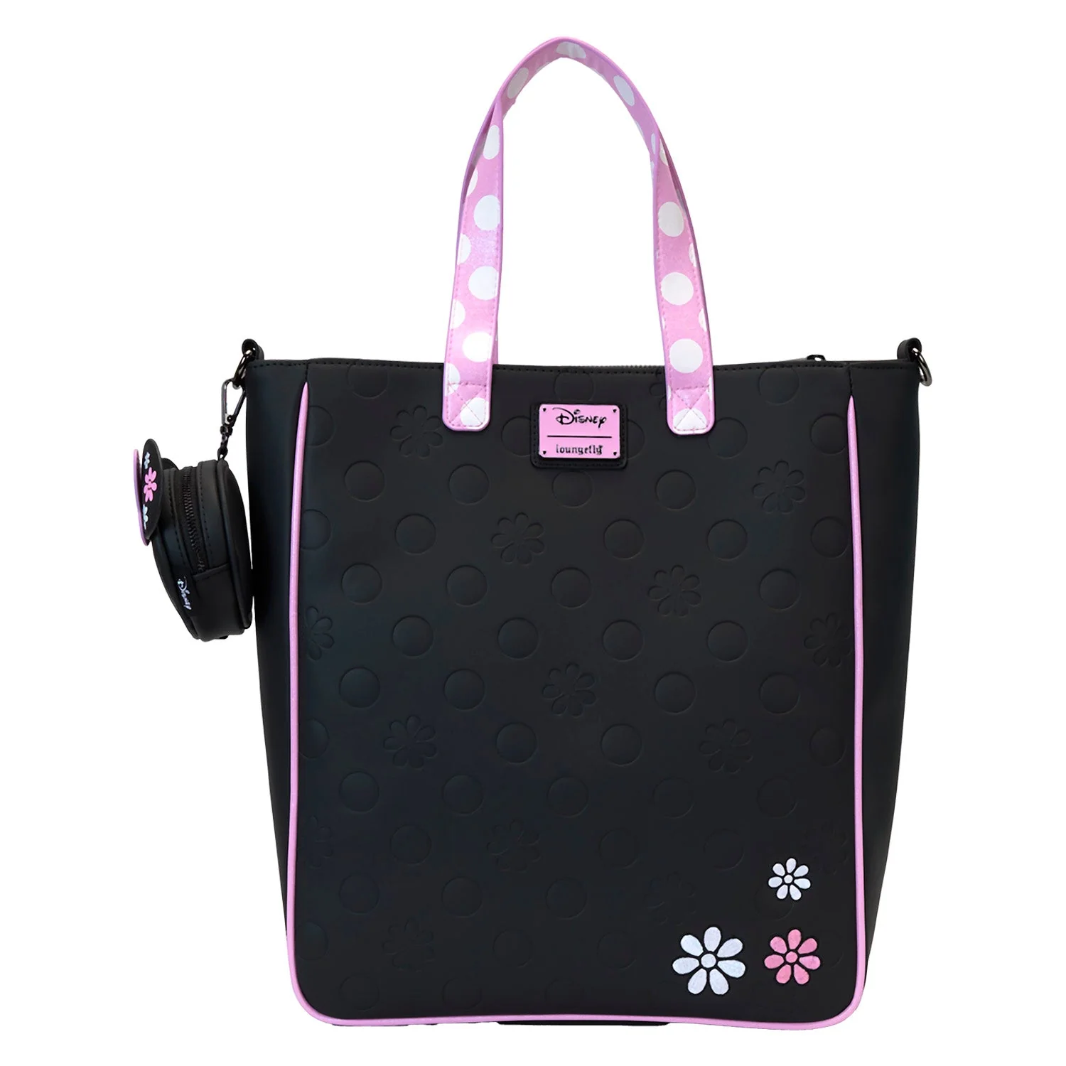 Loungefly x Disney Minnie Floral Rock the Dots Tote Bag with Coin Bag - Image 10