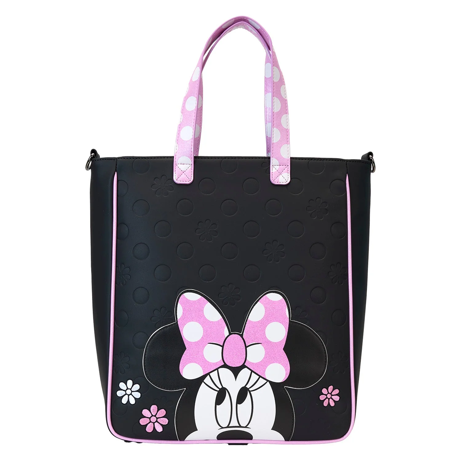 Loungefly x Disney Minnie Floral Rock the Dots Tote Bag with Coin Bag - Image 6