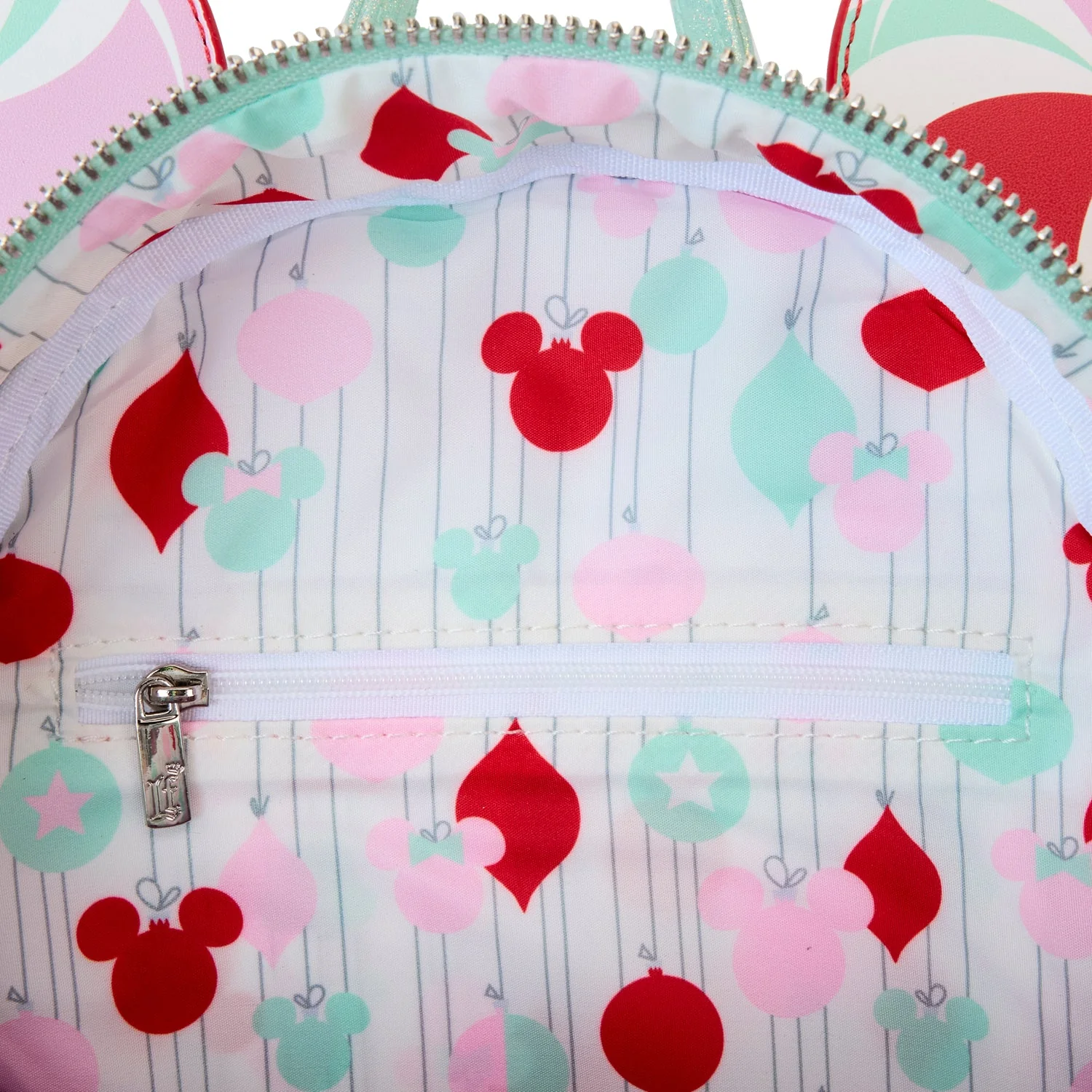 Loungefly x Disney Minnie Holiday Peppermint Ornaments Mini Backpack - Image 7