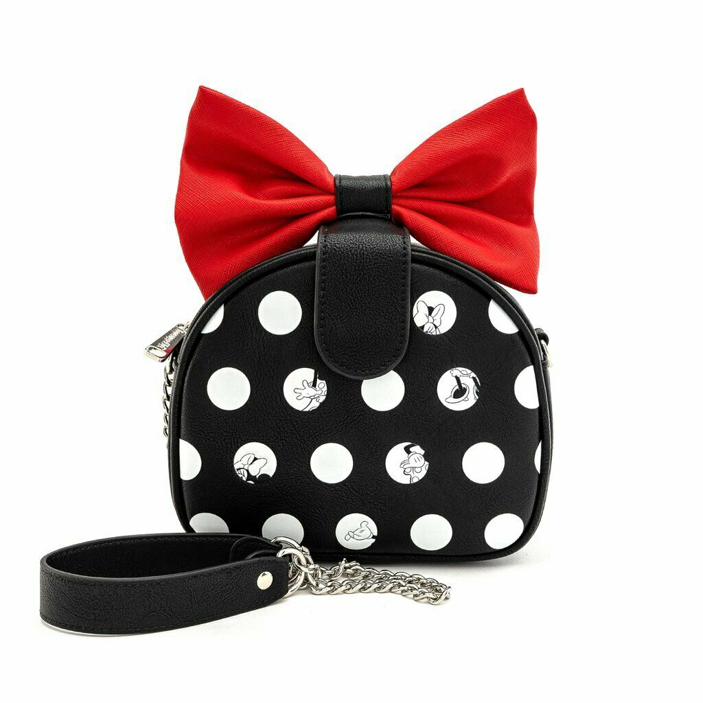 Loungefly x Disney Minnie Mouse Big Red Bow Crossbody Bag - Image 5