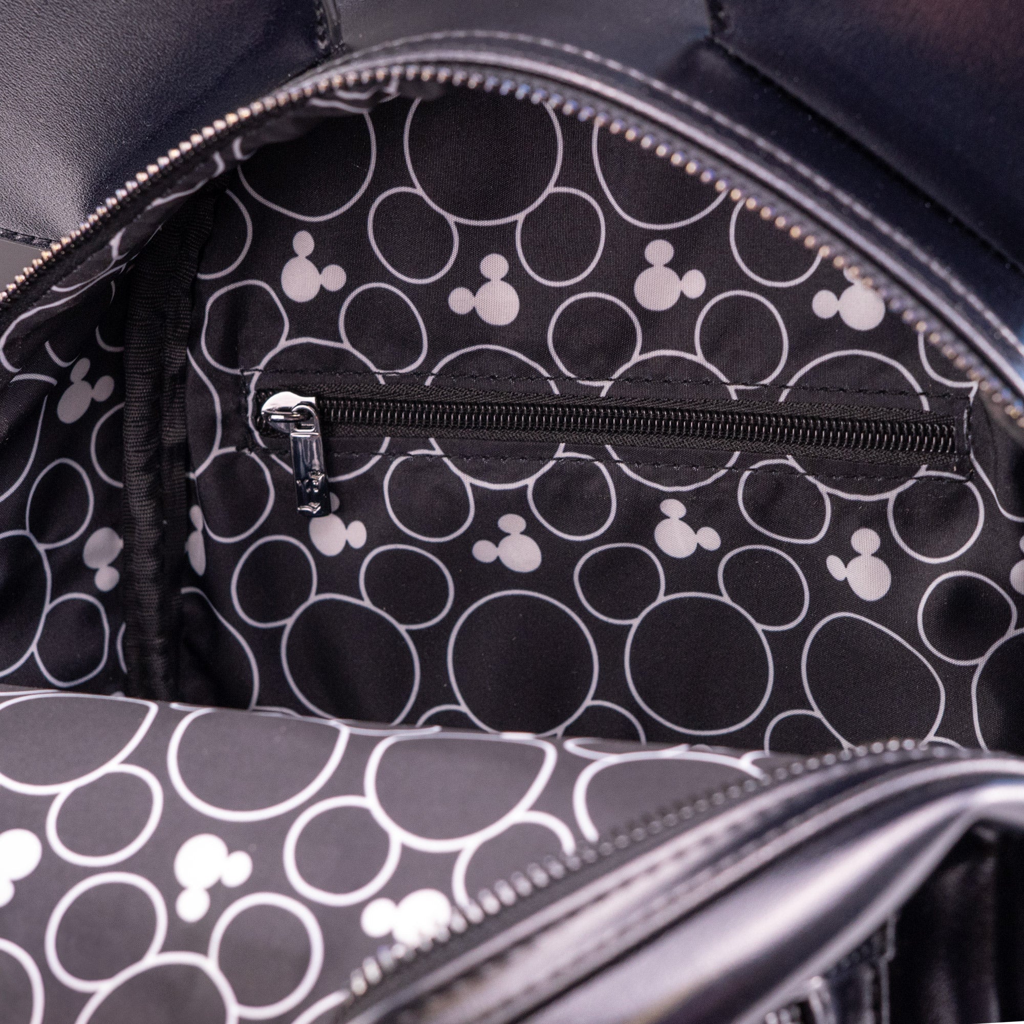 Loungefly x Disney Minnie Mouse Midnight Black Quilted Mini Backpack - Image 6