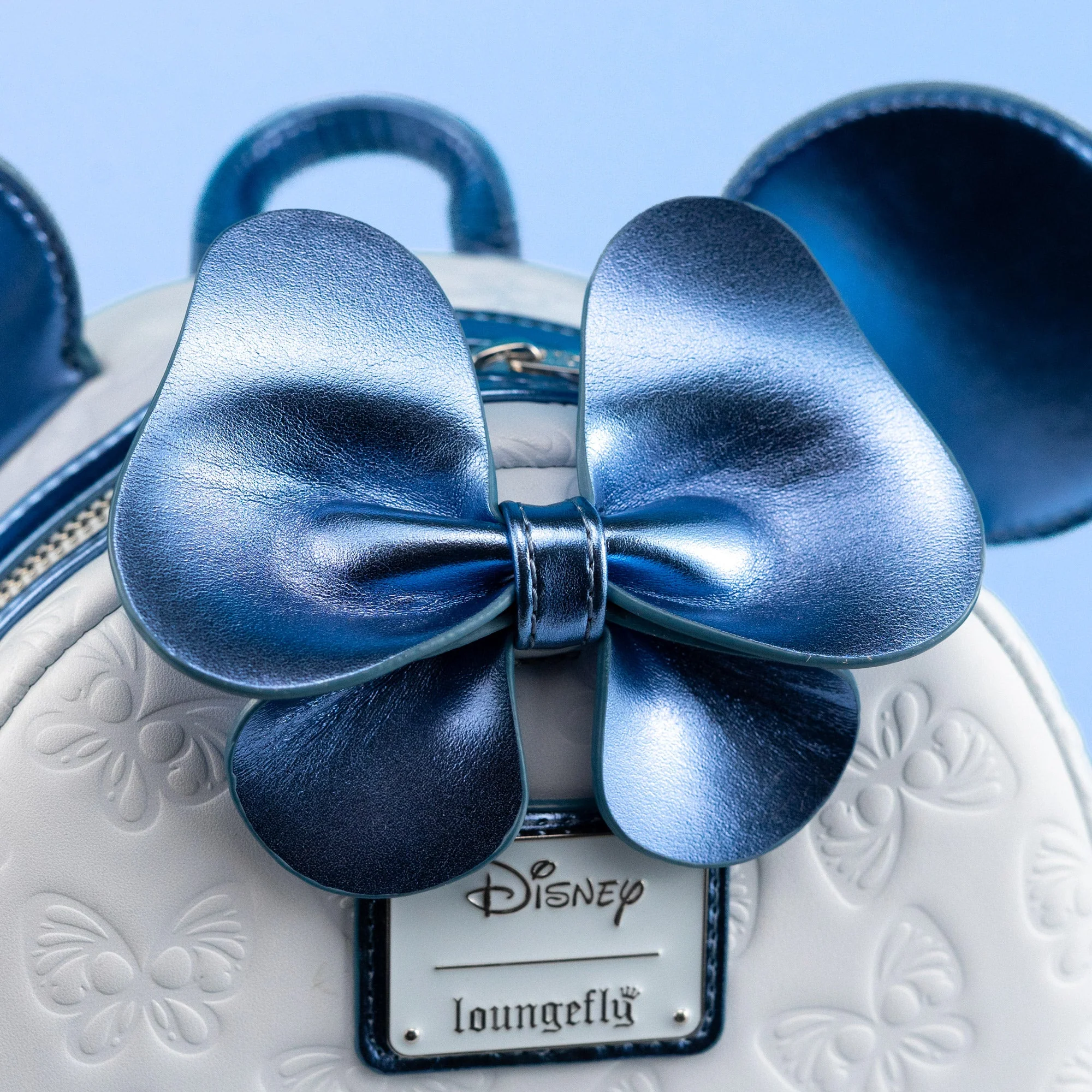 Loungefly x Disney Minnie Mouse Blue Butterfly Mini Backpack - Image 2