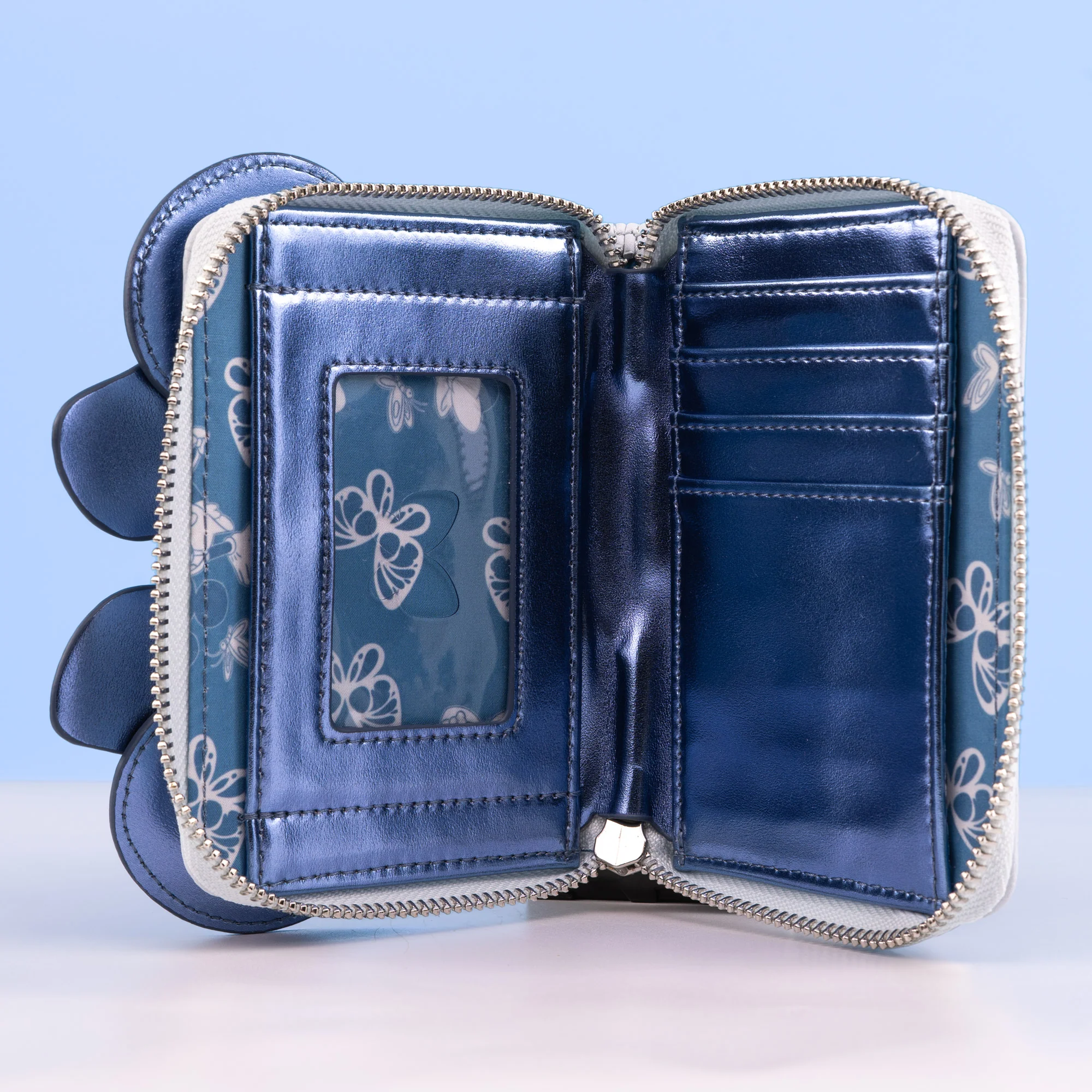 Loungefly x Disney Minnie Mouse Blue Butterfly Wallet - Image 3